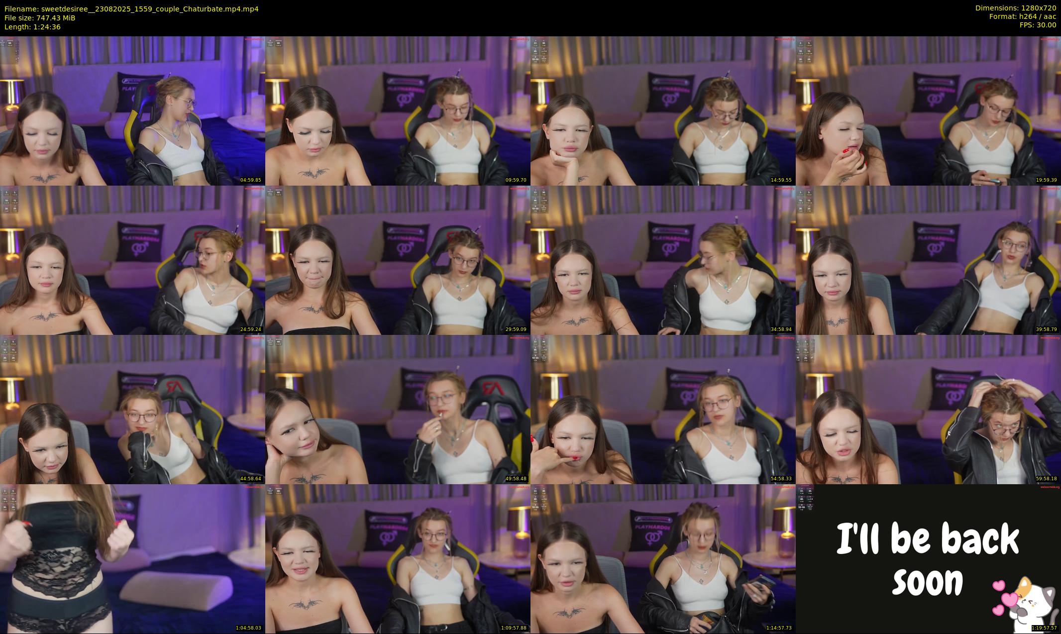 sweetdesiree_ — 85 minute Chaturbate couple cam show recording, 720p, Aug 23, 2025