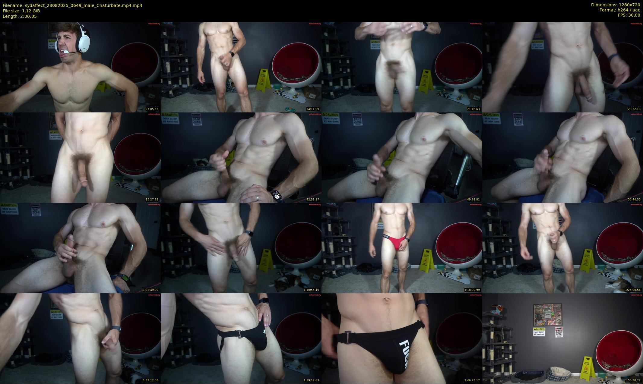 sydaffect — 121 minute Chaturbate male cam show recording, 720p, Aug 23, 2025