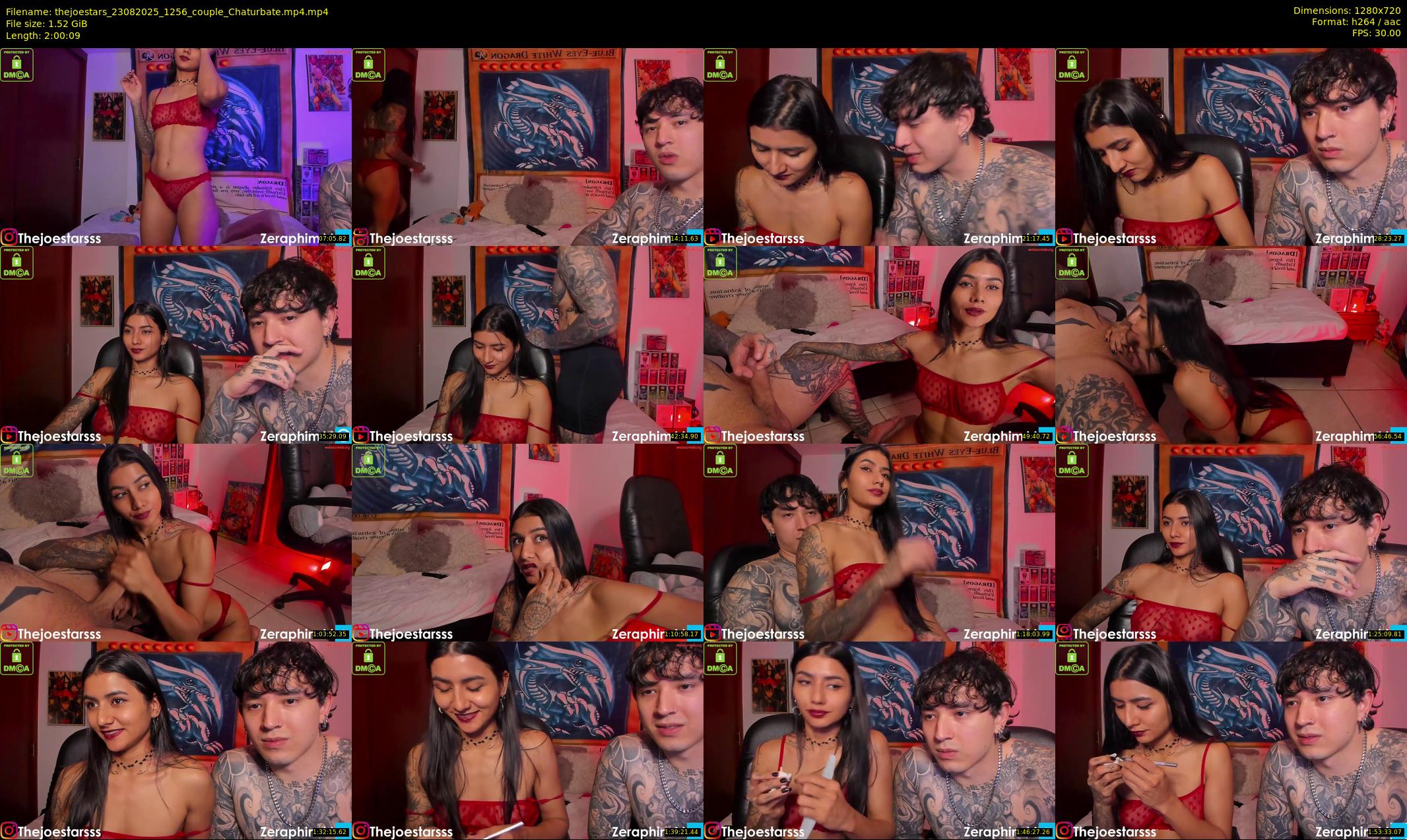 thejoestars — 121 minute Chaturbate couple cam show recording, 720p, Aug 23, 2025