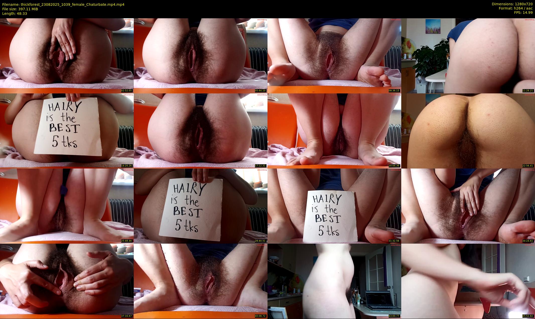 thickforest — 49 minute Chaturbate female cam show recording, 720p, Aug 23, 2025