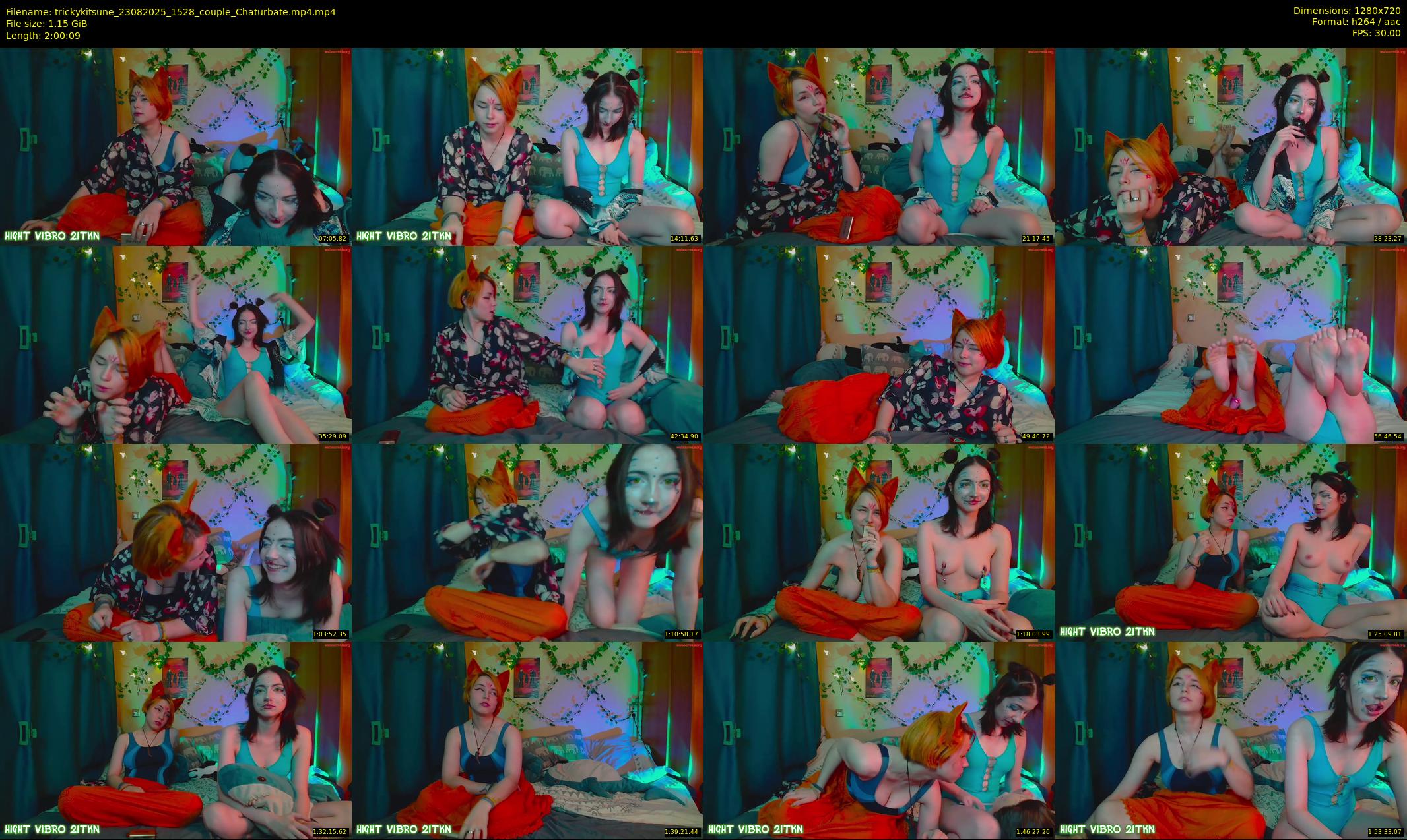 trickykitsune — 121 minute Chaturbate female cam show recording, 720p, Aug 23, 2025