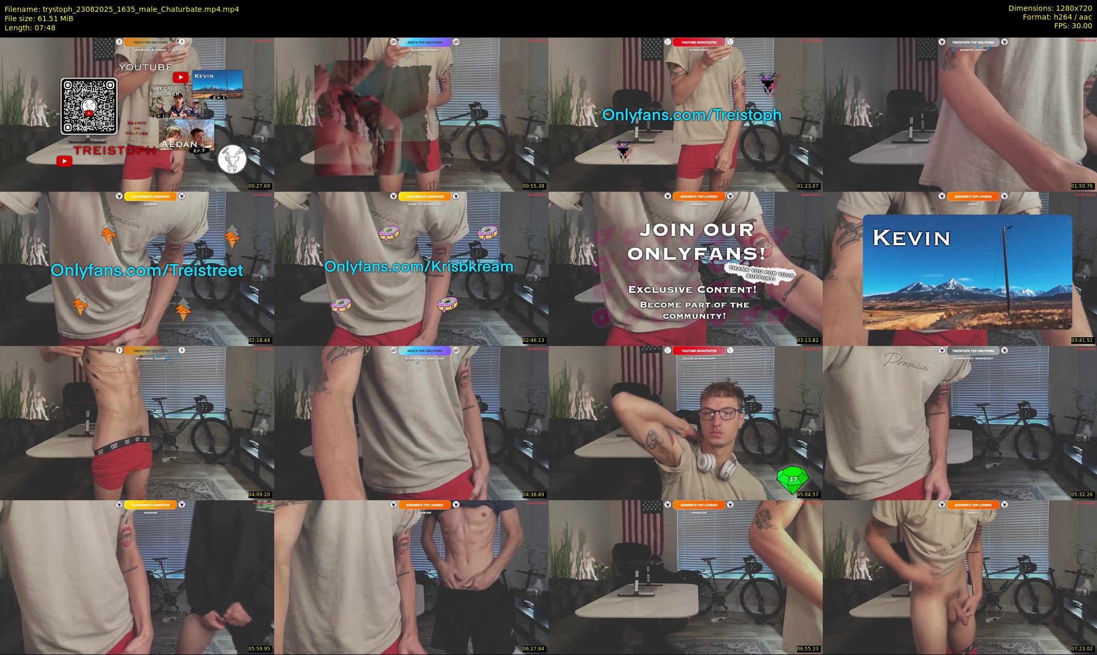 trystoph — 8 minute Chaturbate male cam show recording, 720p, Aug 23, 2025