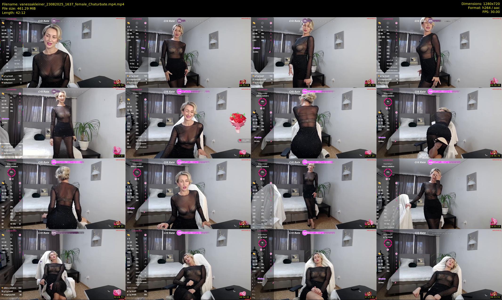 vanessakleiner — 43 minute Chaturbate female cam show recording, 720p, Aug 23, 2025