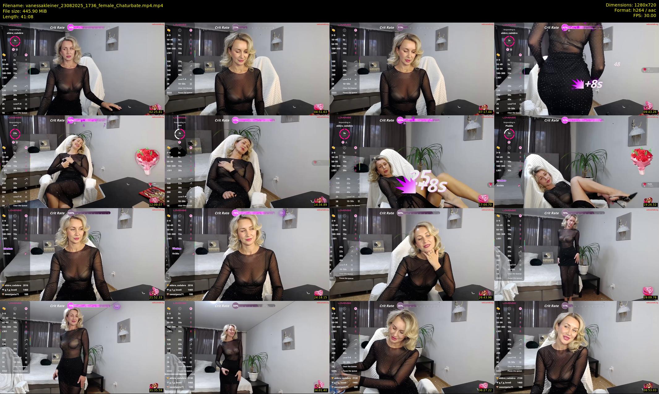 vanessakleiner — 42 minute Chaturbate female cam show recording, 720p, Aug 23, 2025