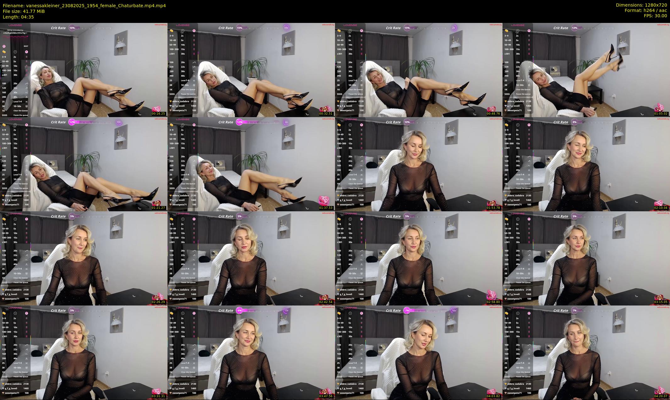 vanessakleiner — 5 minute Chaturbate female cam show recording, 720p, Aug 23, 2025