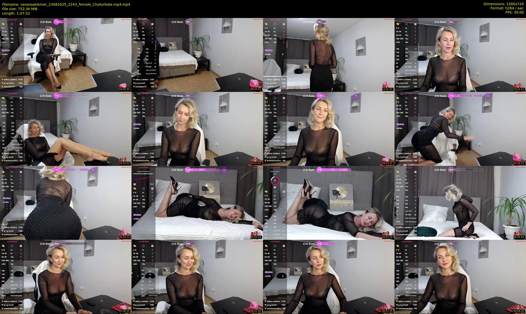 vanessakleiner — 68 minute Chaturbate female cam show recording, 720p, Aug 23, 2025