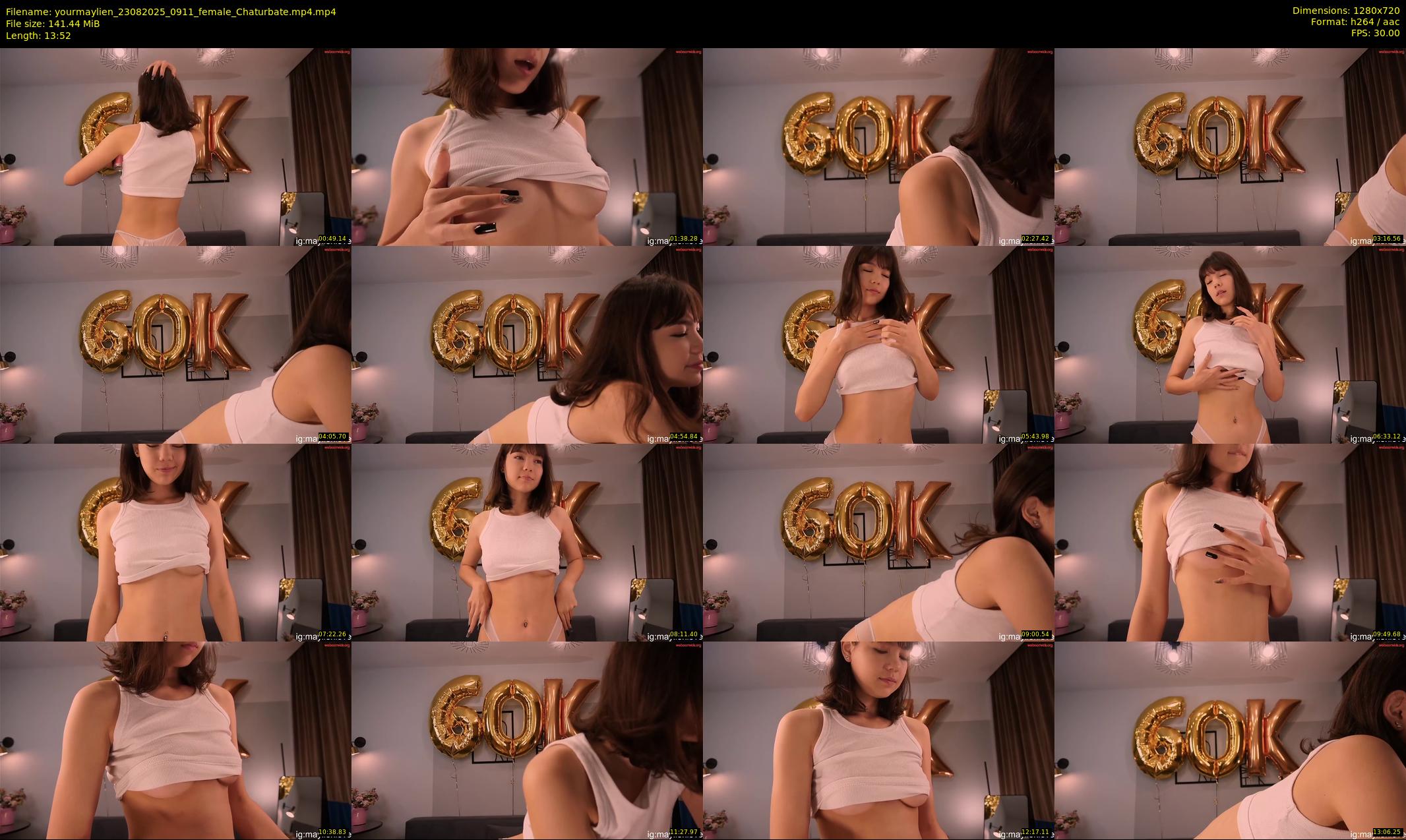yourmaylien — 14 minute Chaturbate female cam show recording, 720p, Aug 23, 2025