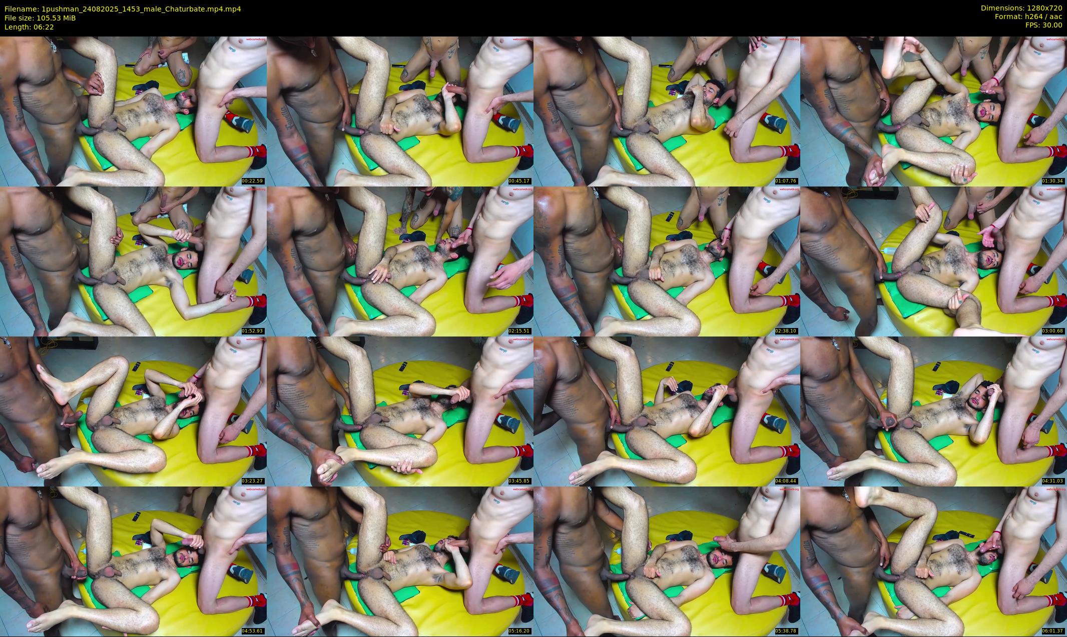 1pushman — 7 minute Chaturbate male cam show recording, 720p, Aug 24, 2025