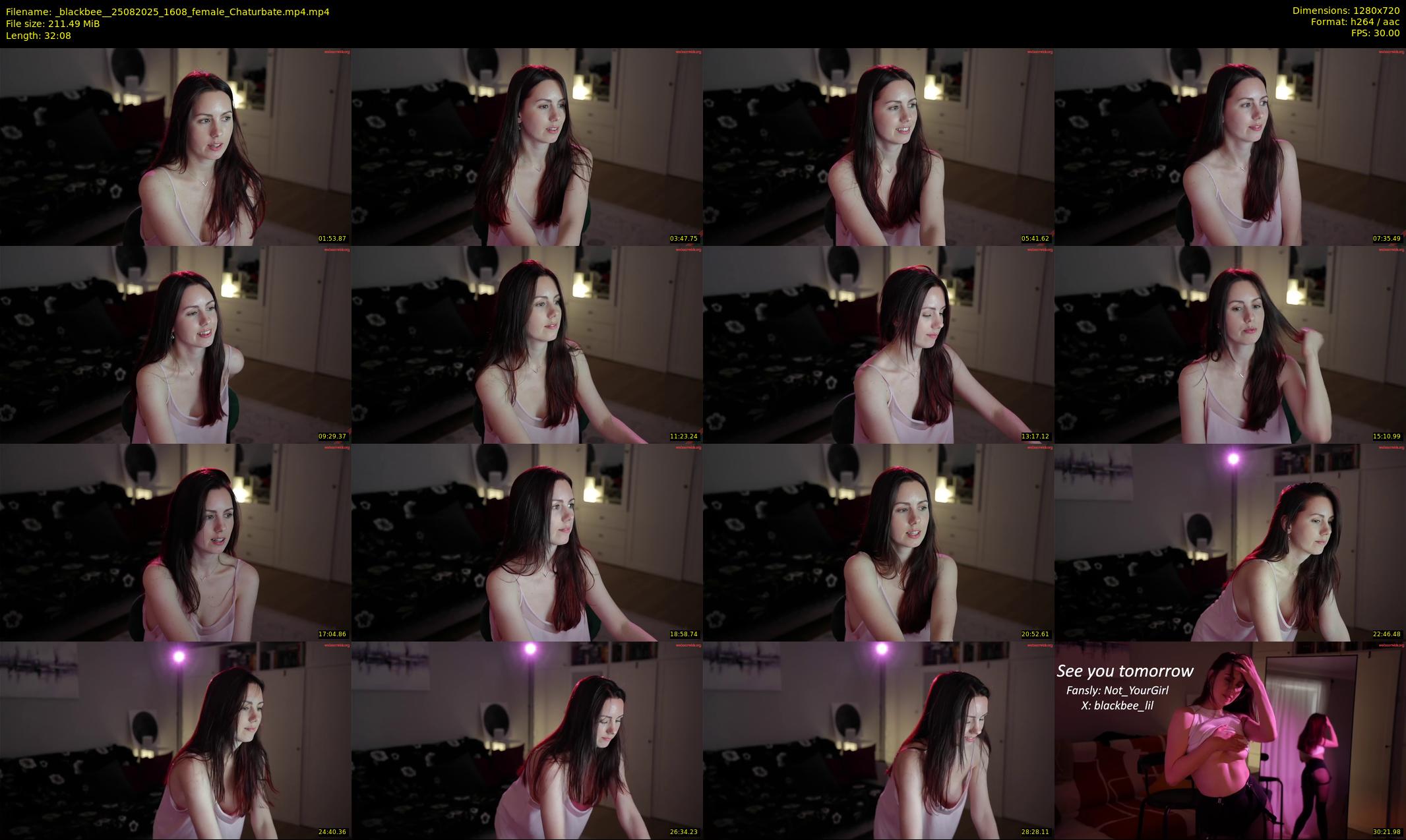 _blackbee_ — 33 minute Chaturbate female cam show recording, 720p, Aug 25, 2025