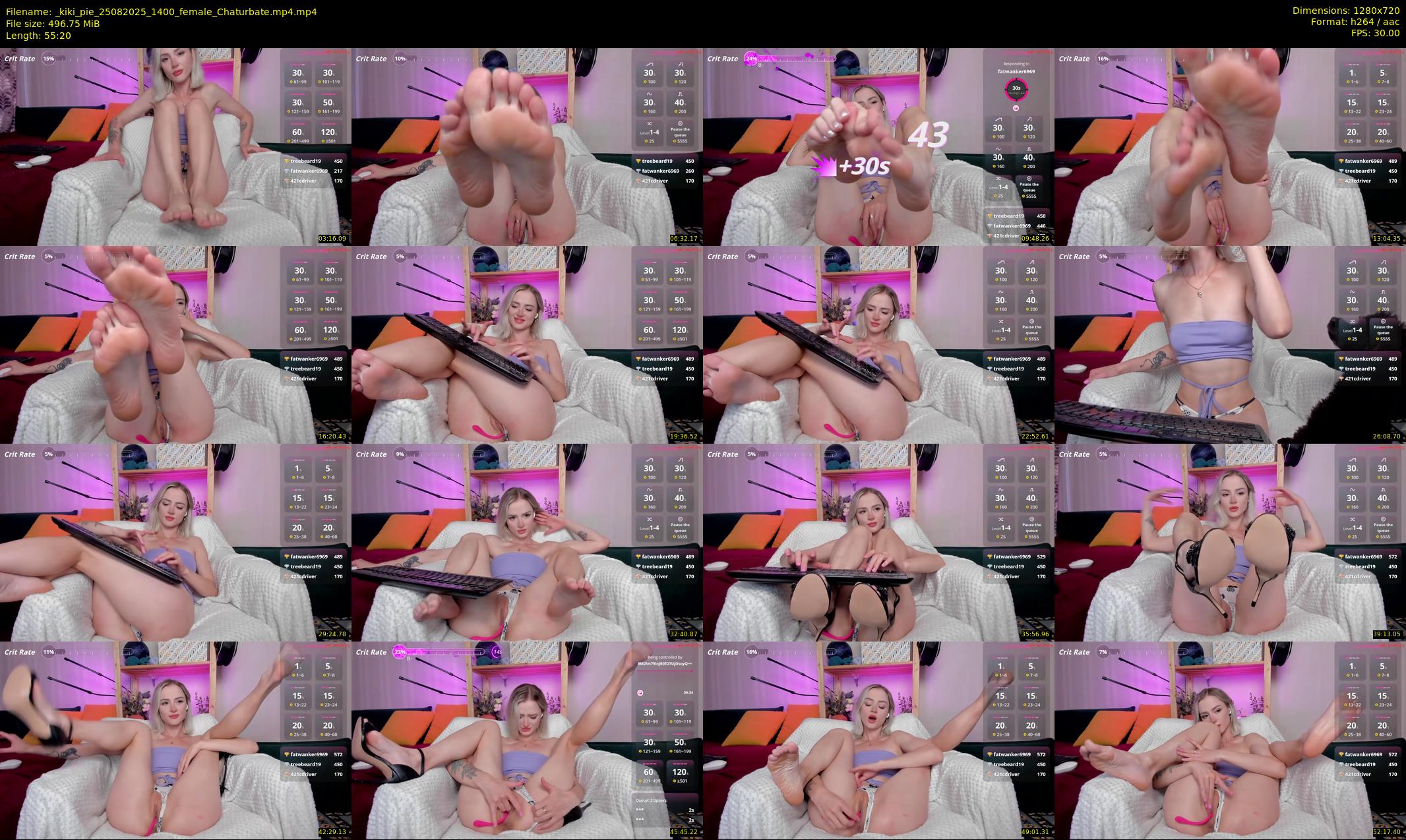 _kiki_pie — 56 minute Chaturbate female cam show recording, 720p, Aug 25, 2025
