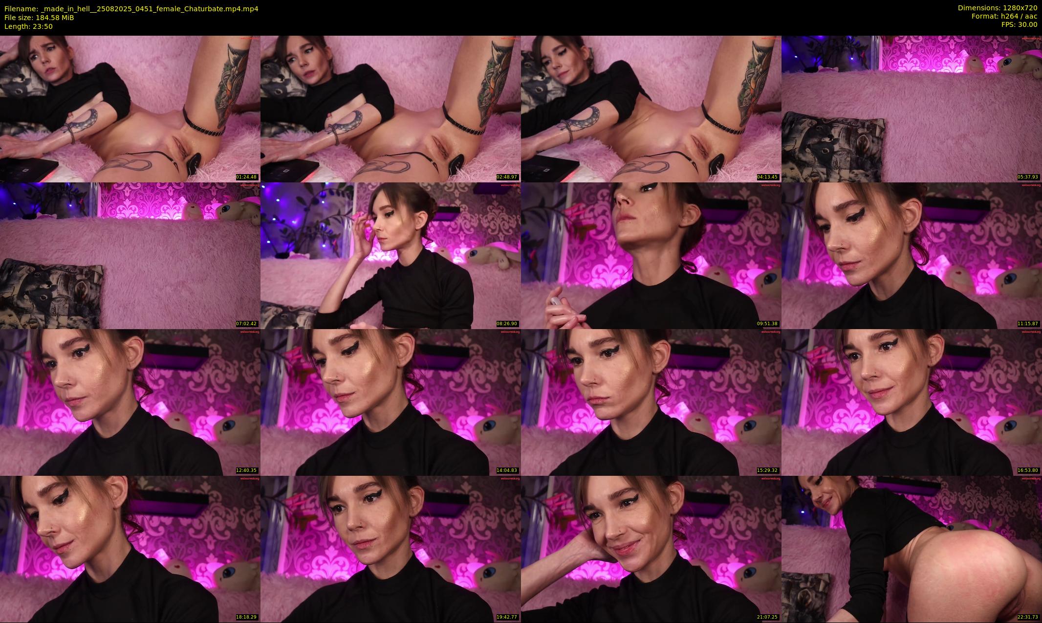 _made_in_hell_ — 24 minute Chaturbate female cam show recording, 720p, Aug 25, 2025
