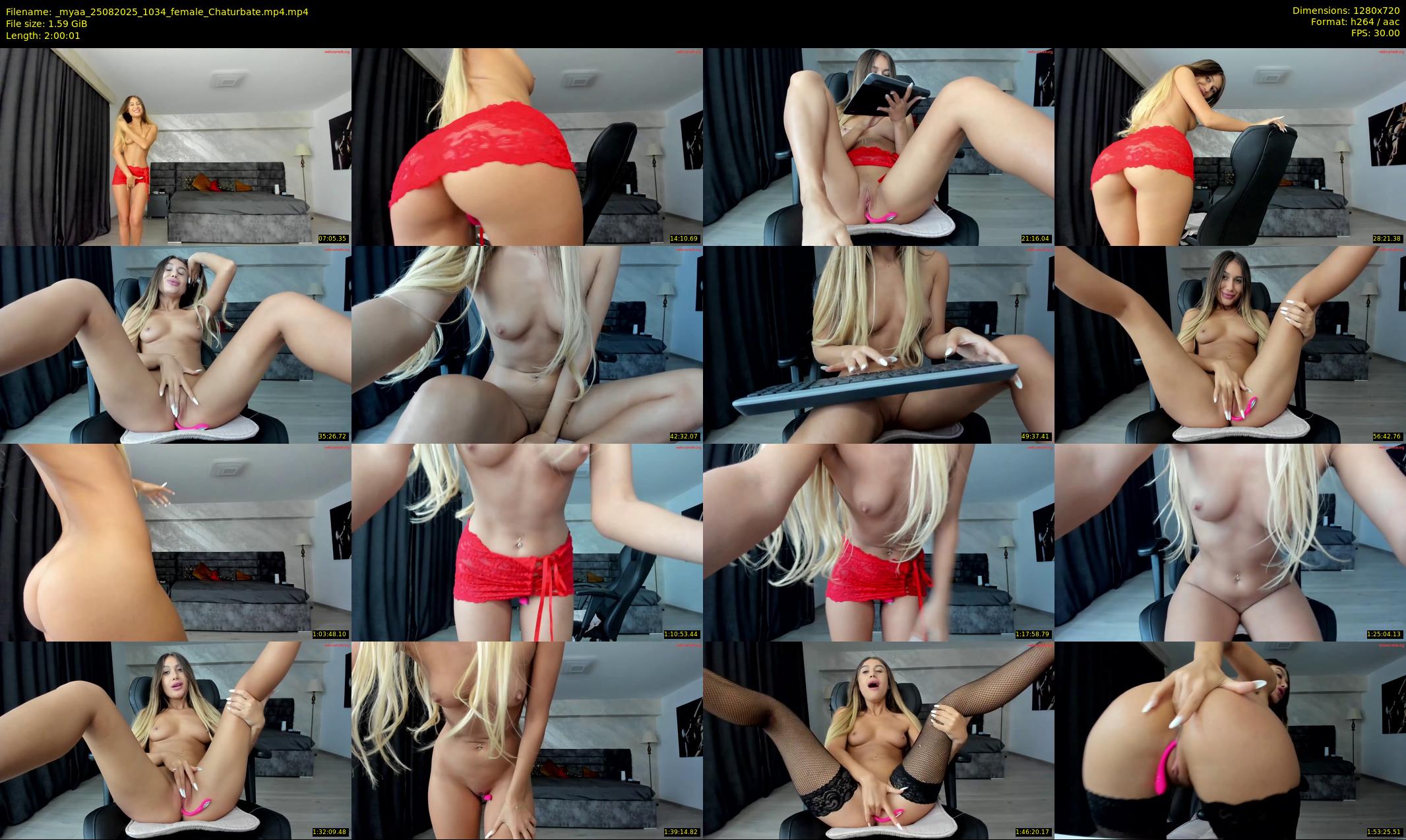 _myaa — 121 minute Chaturbate female cam show recording, 720p, Aug 25, 2025