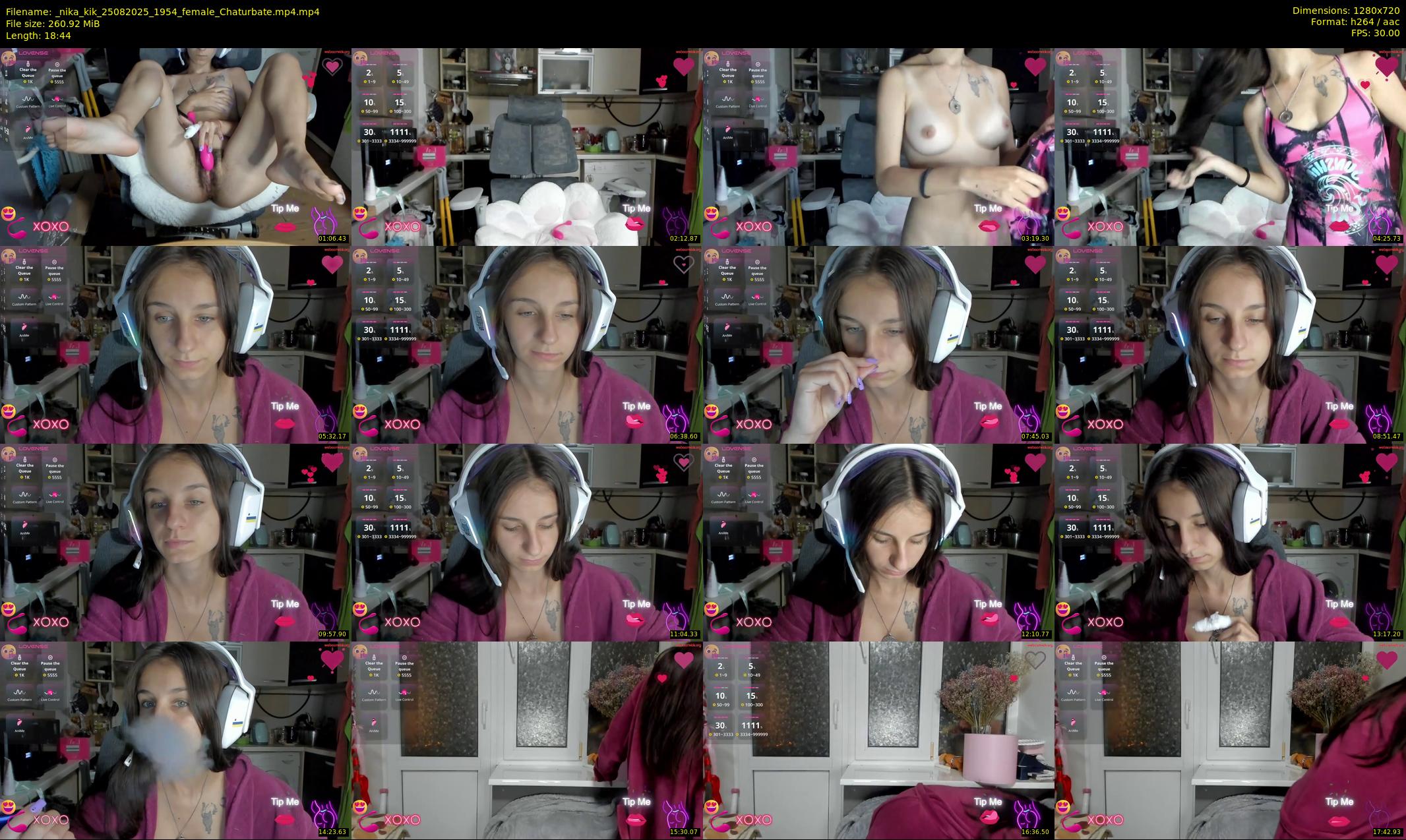 _nika_kik — 19 minute Chaturbate female cam show recording, 720p, Aug 25, 2025