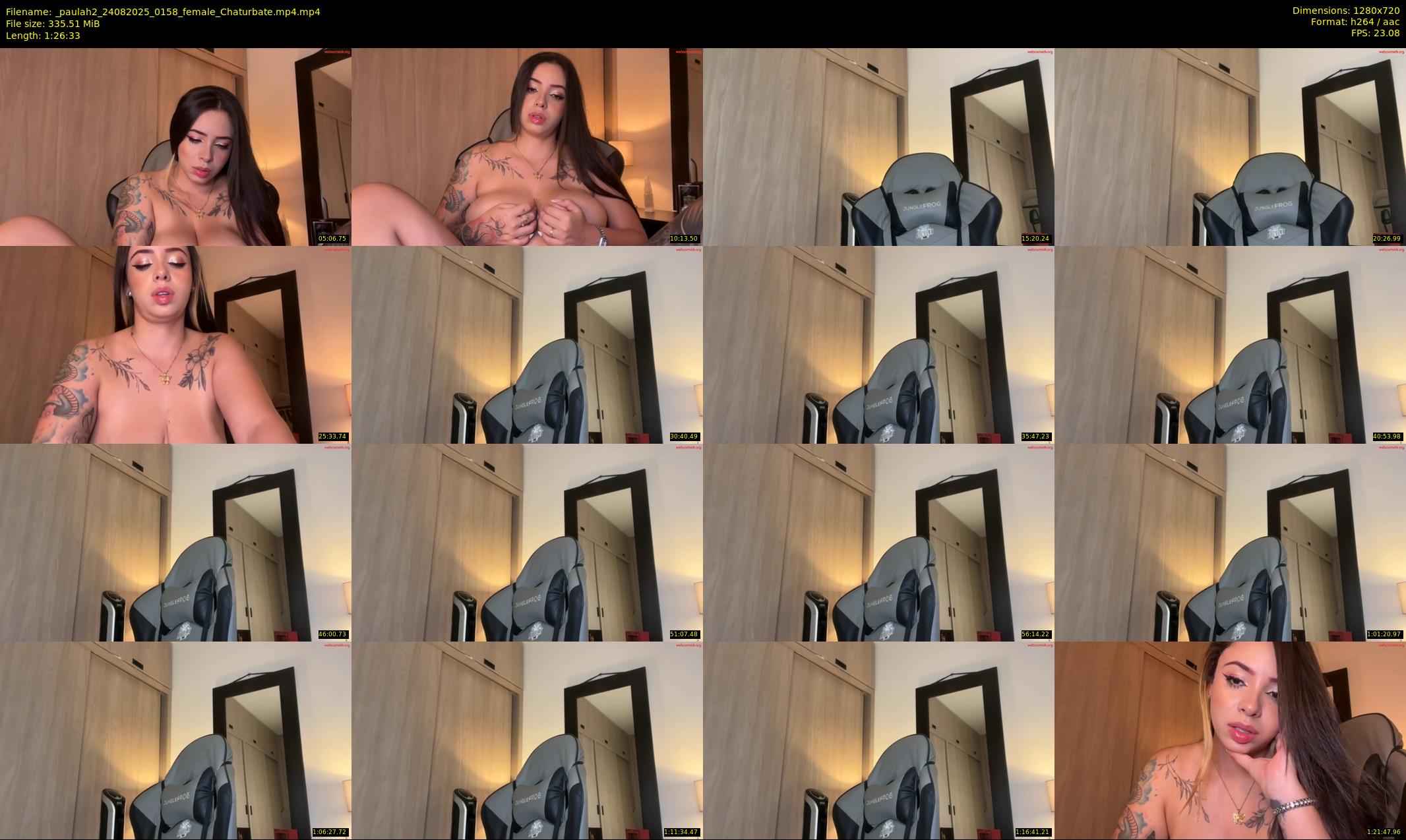 _paulah2 — 87 minute Chaturbate female cam show recording, 720p, Aug 24, 2025