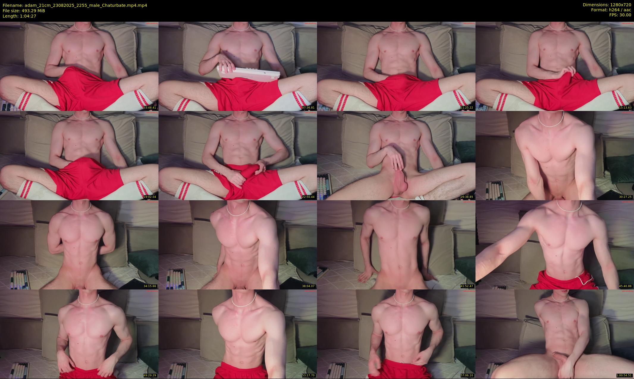 adam_21cm — 65 minute Chaturbate male cam show recording, 720p, Aug 23, 2025