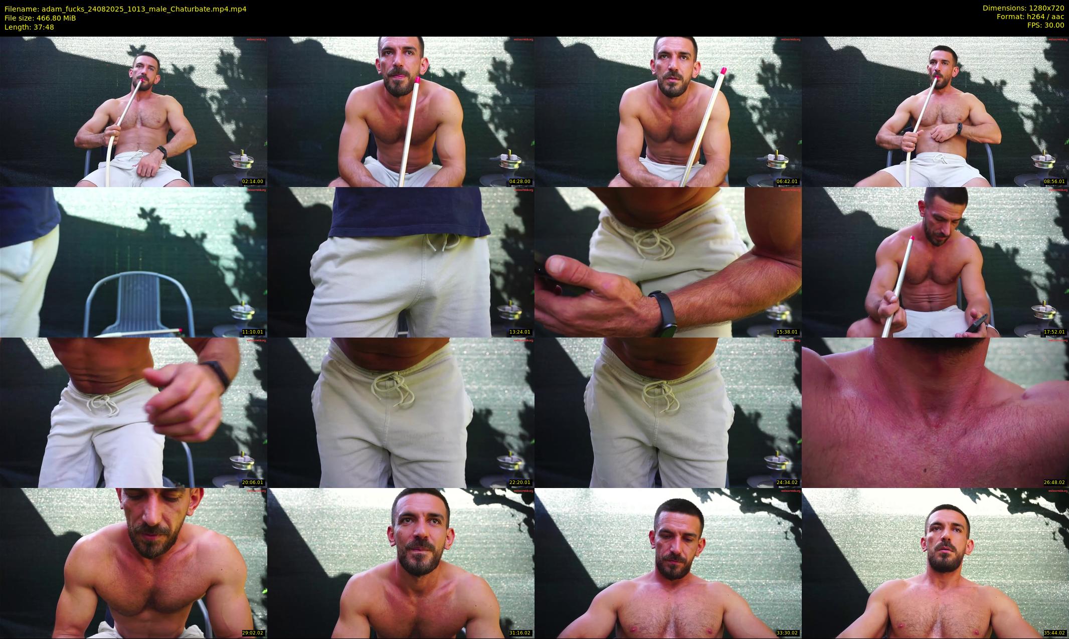 adam_fucks — 38 minute Chaturbate male cam show recording, 720p, Aug 24, 2025
