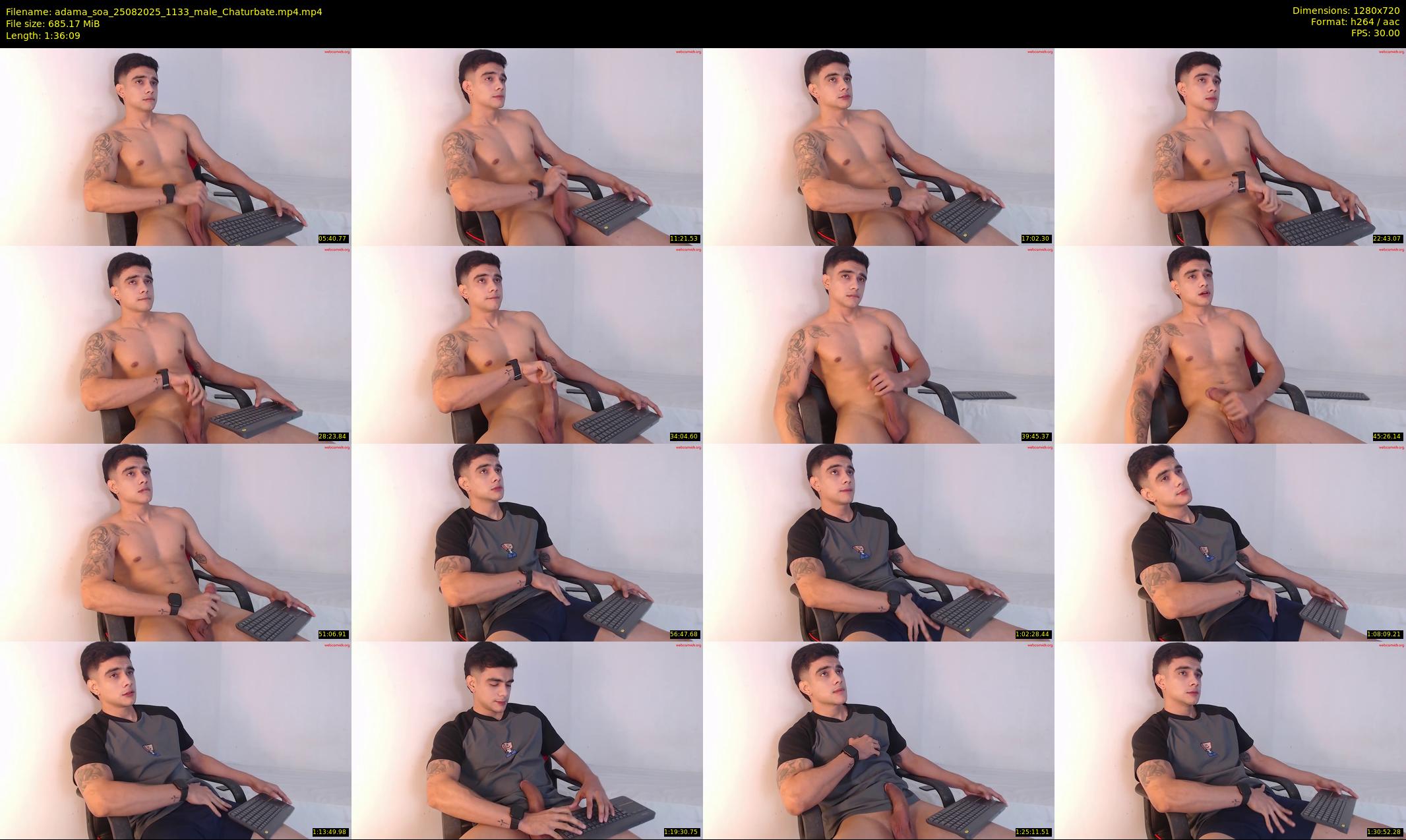 adama_soa — 97 minute Chaturbate male cam show recording, 720p, Aug 25, 2025