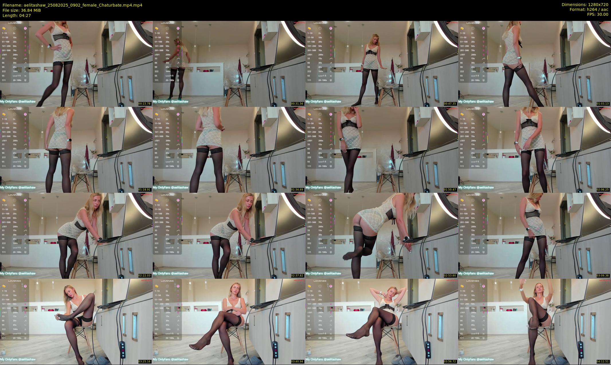aelitashaw — 5 minute Chaturbate female cam show recording, 720p, Aug 25, 2025