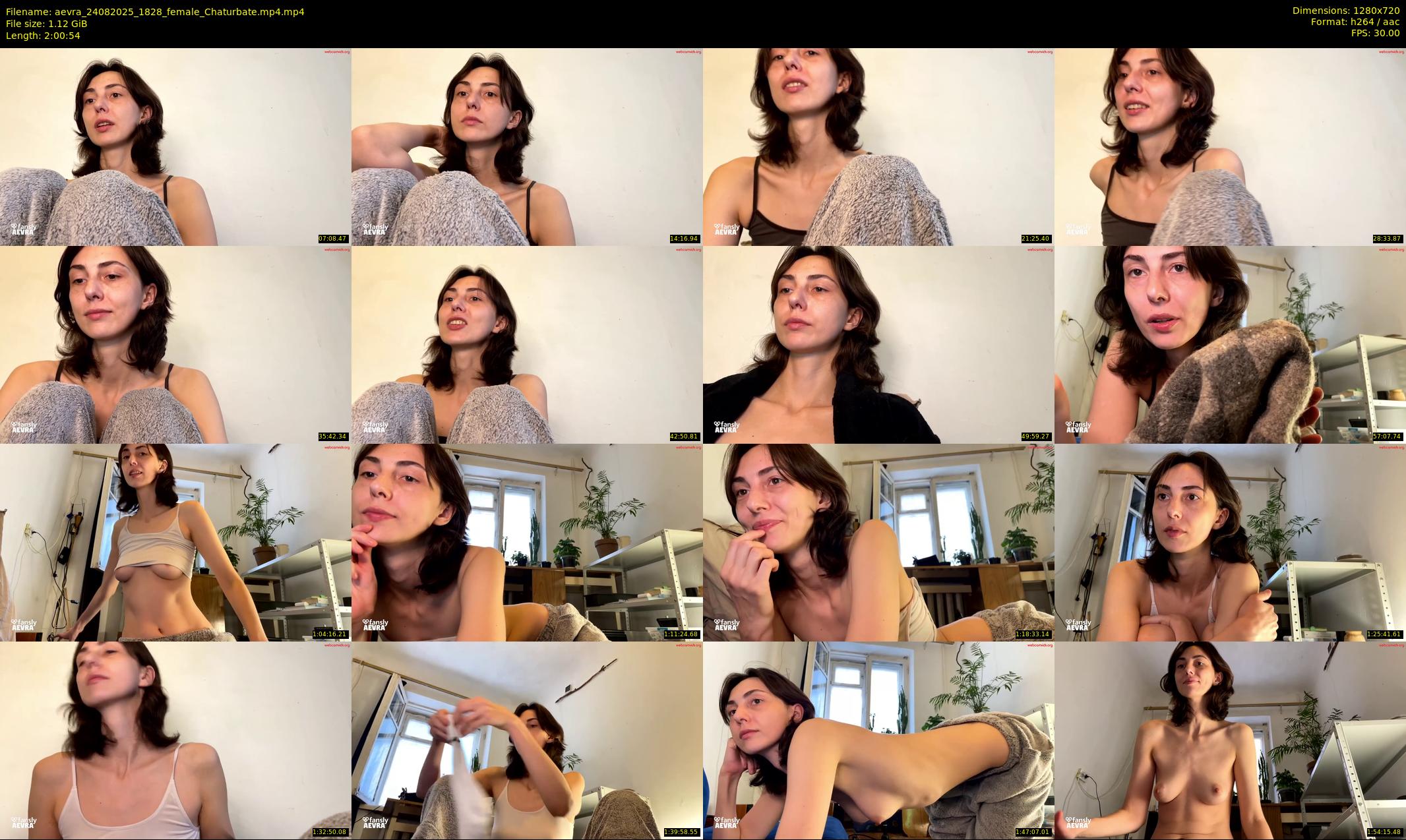 aevra — 121 minute Chaturbate female cam show recording, 720p, Aug 24, 2025