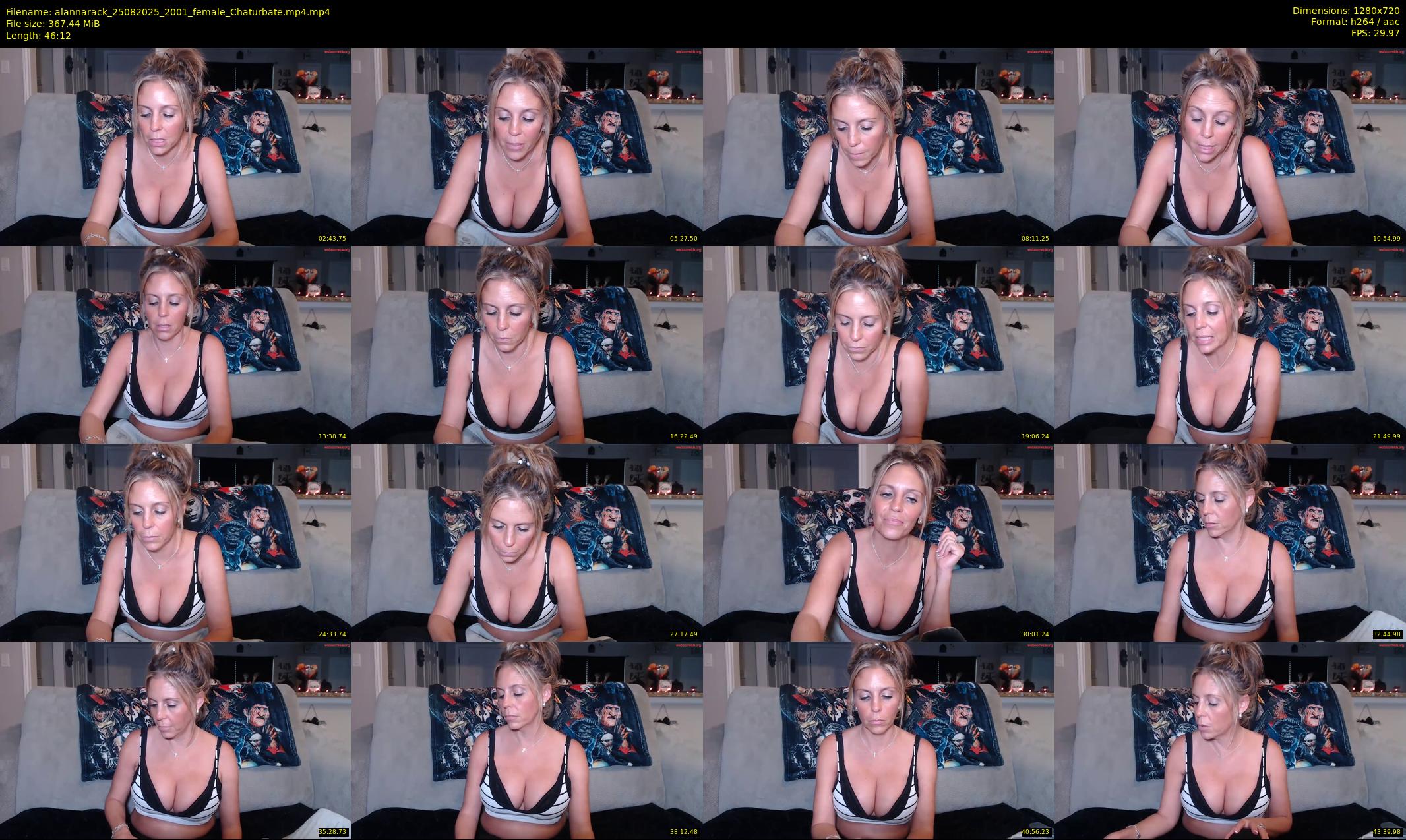 alannarack — 47 minute Chaturbate female cam show recording, 720p, Aug 25, 2025