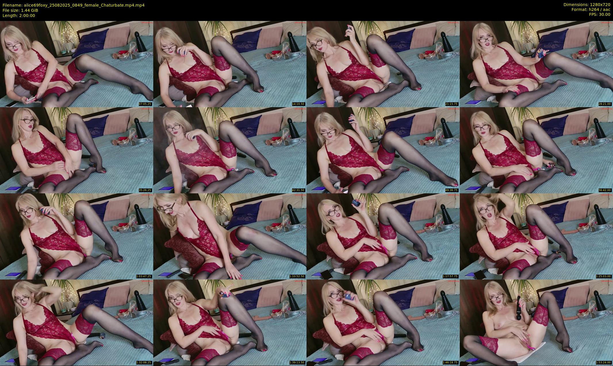 alice69foxy — 120 minute Chaturbate female cam show recording, 720p, Aug 25, 2025