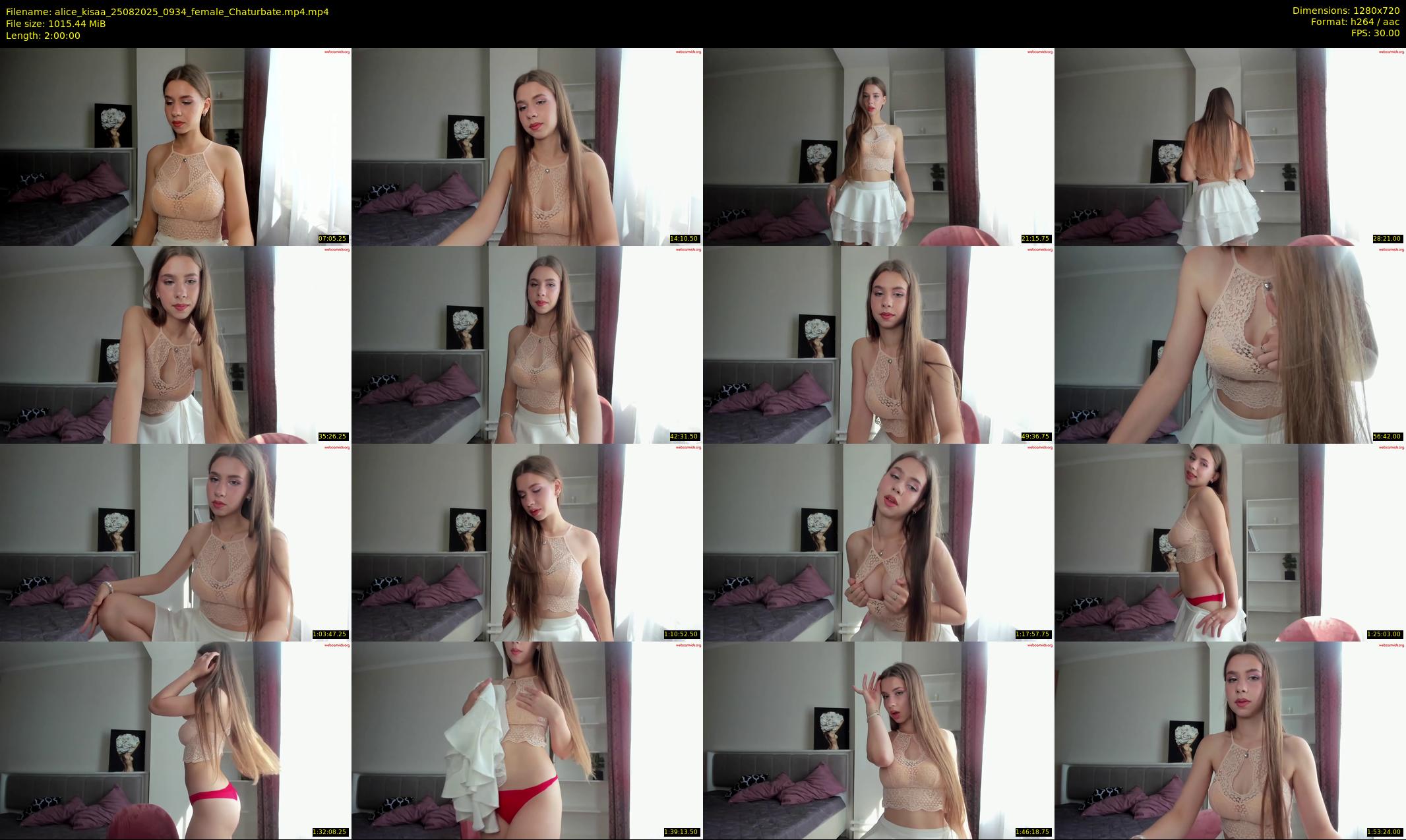 alice_kisaa — 120 minute Chaturbate female cam show recording, 720p, Aug 25, 2025