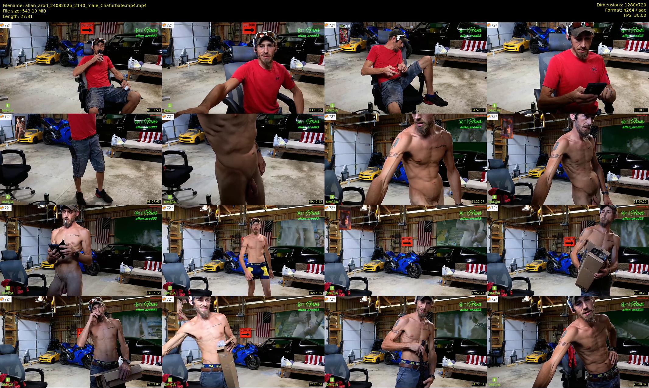 allan_arod — 28 minute Chaturbate male cam show recording, 720p, Aug 24, 2025