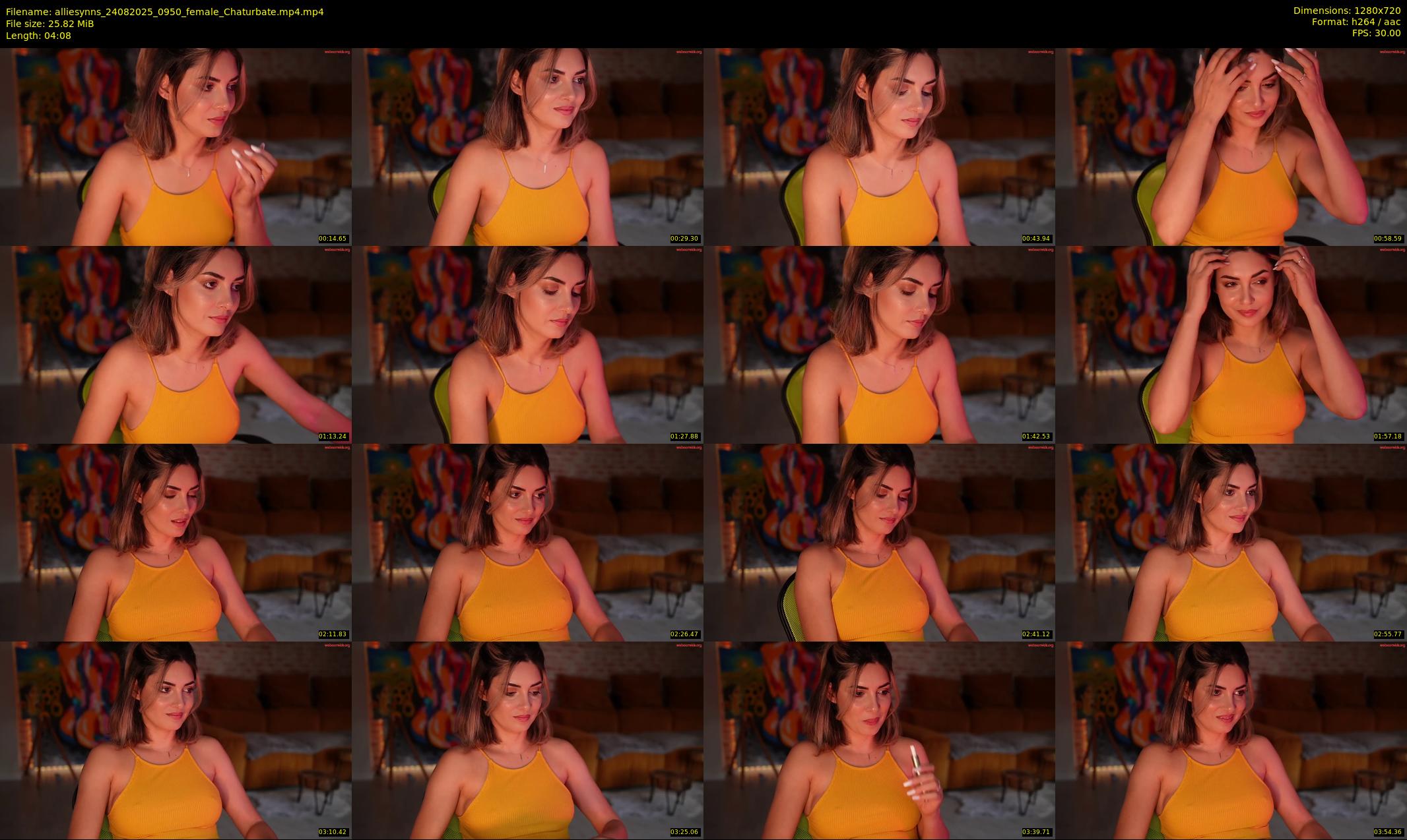 alliesynns — 5 minute Chaturbate female cam show recording, 720p, Aug 24, 2025