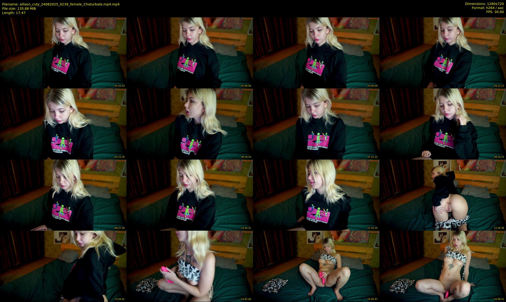 allison_cuty — 18 minute Chaturbate female cam show recording, 720p, Aug 24, 2025