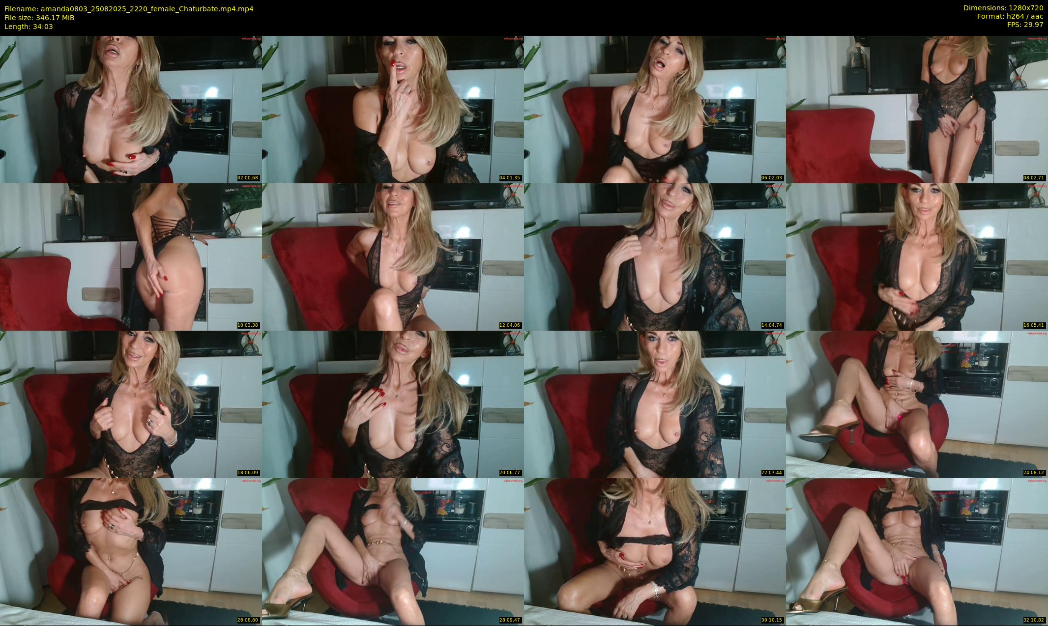 amanda0803 — 35 minute Chaturbate female cam show recording, 720p, Aug 25, 2025