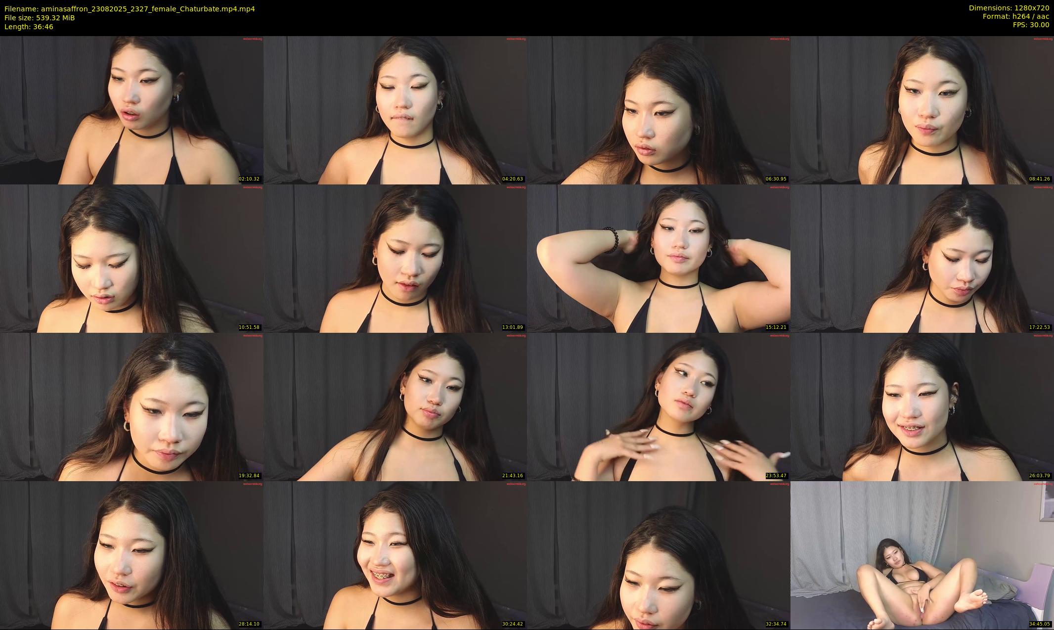 aminasaffron — 37 minute Chaturbate female cam show recording, 720p, Aug 23, 2025