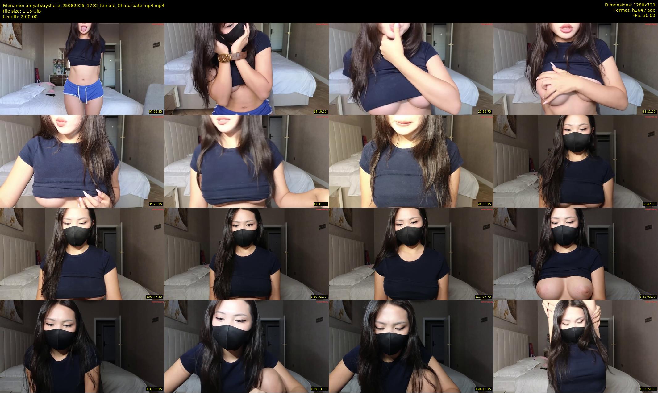 amyalwayshere — 120 minute Chaturbate female cam show recording, 720p, Aug 25, 2025