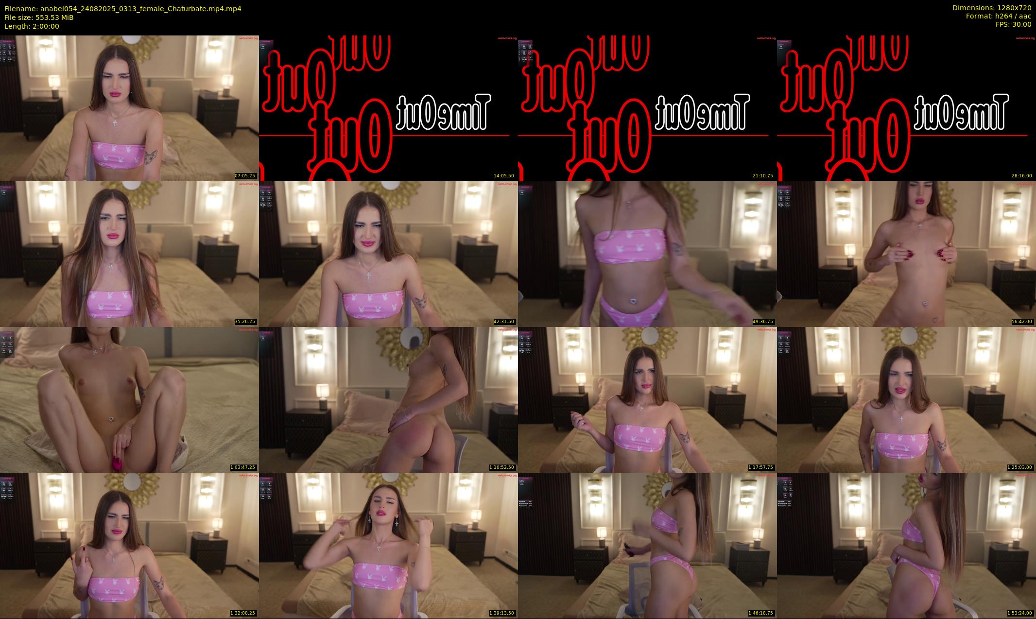 anabel054 — 120 minute Chaturbate female cam show recording, 720p, Aug 24, 2025