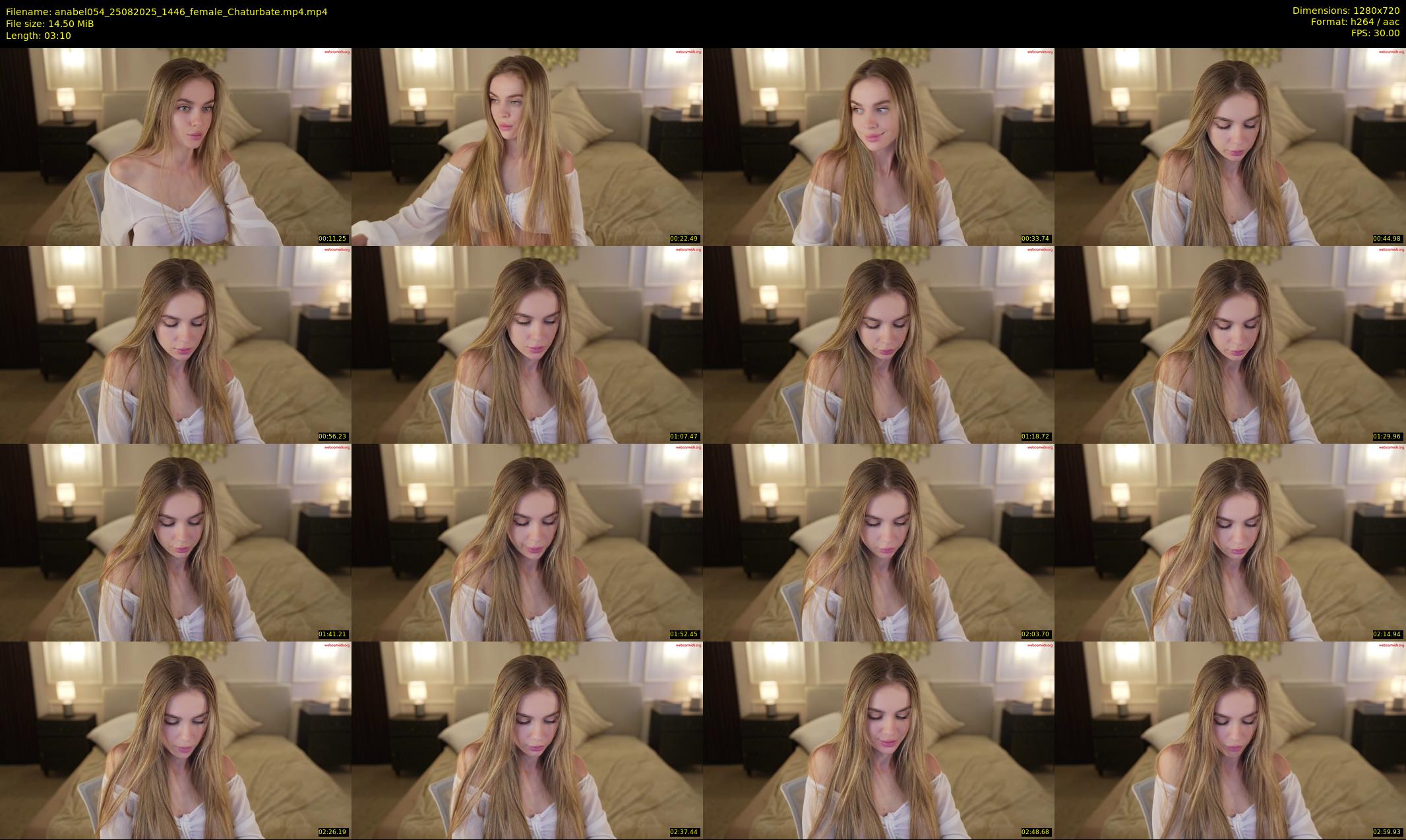 anabel054 — 4 minute Chaturbate female cam show recording, 720p, Aug 25, 2025