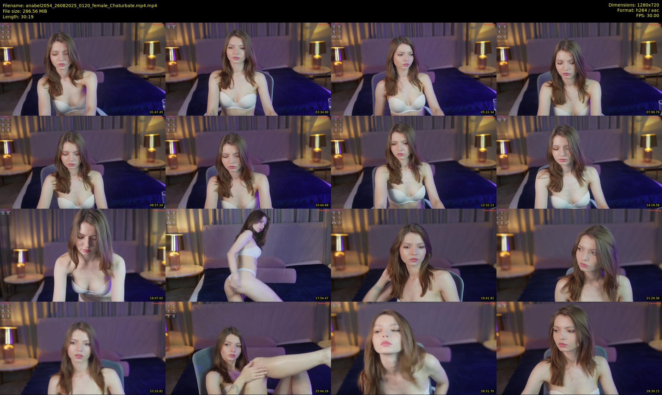 anabel2054 — 31 minute Chaturbate female cam show recording, 720p, Aug 26, 2025