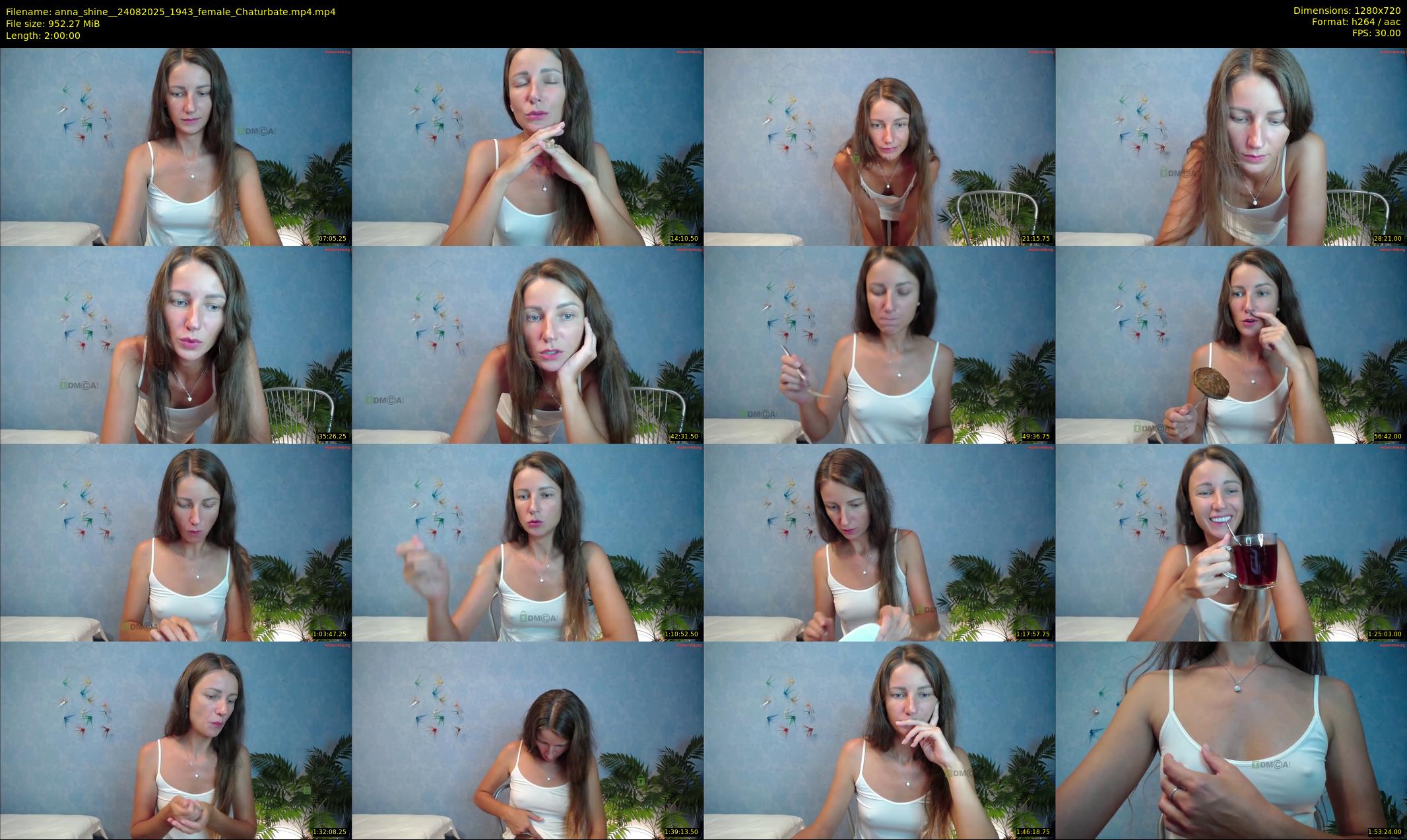 anna_shine_ — 120 minute Chaturbate female cam show recording, 720p, Aug 24, 2025