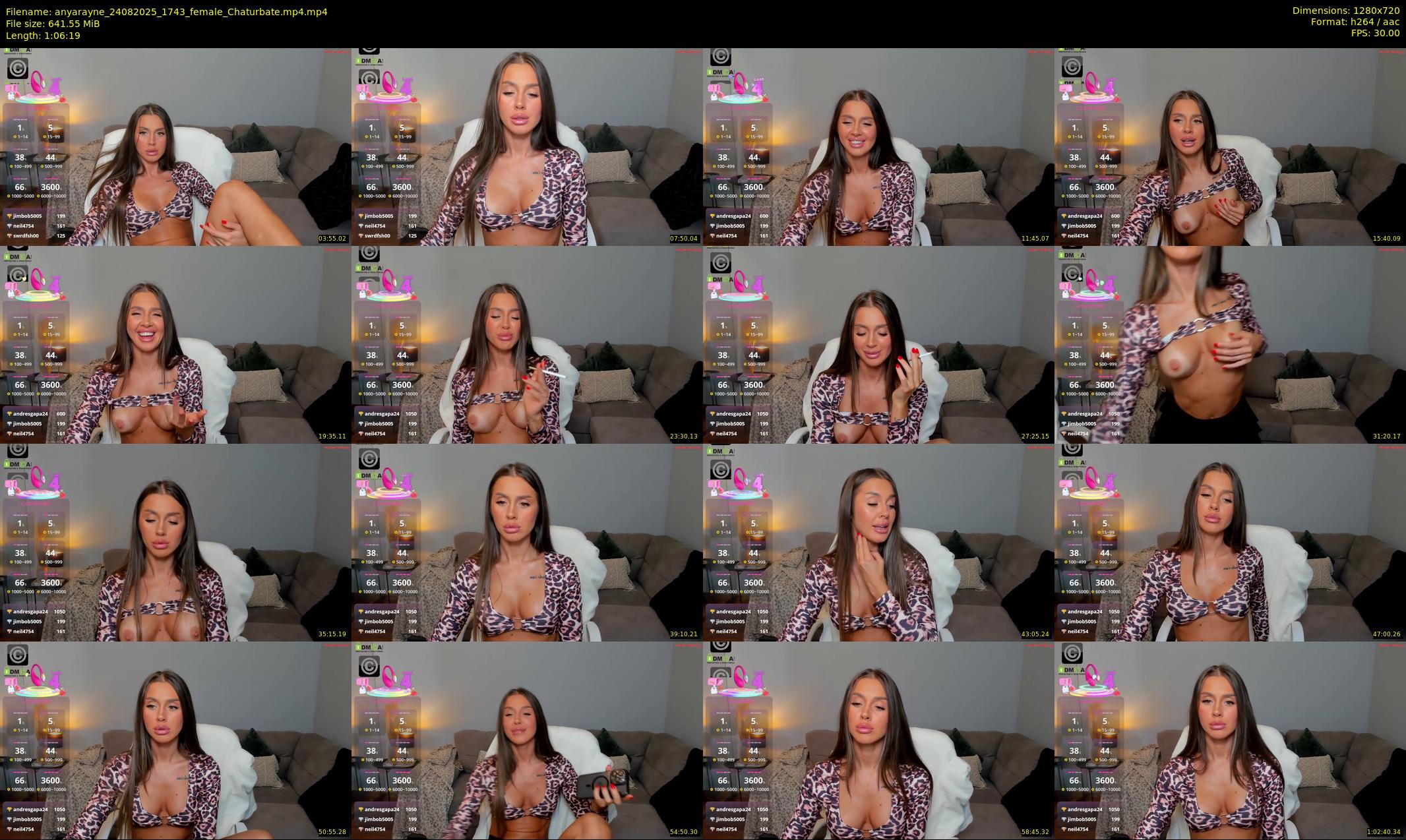 anyarayne — 67 minute Chaturbate female cam show recording, 720p, Aug 24, 2025