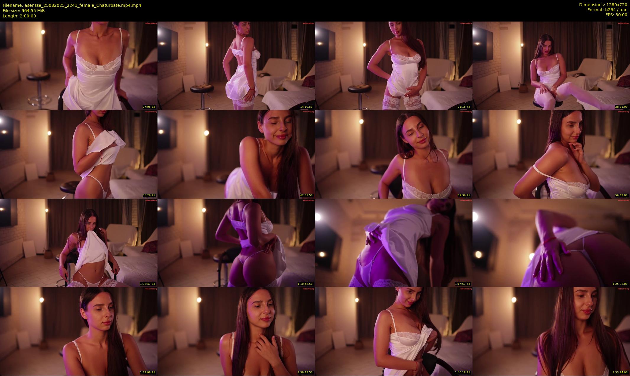 asensse — 120 minute Chaturbate female cam show recording, 720p, Aug 25, 2025