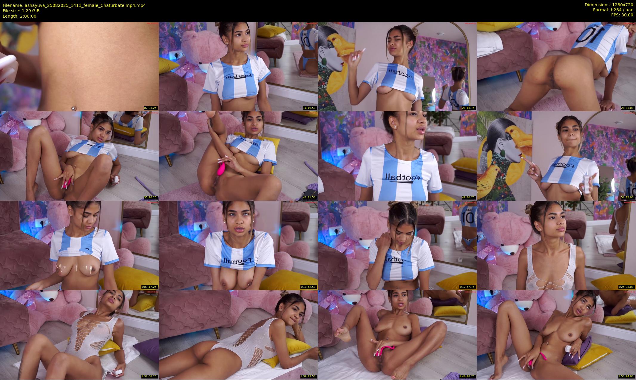 ashayuva — 120 minute Chaturbate female cam show recording, 720p, Aug 25, 2025