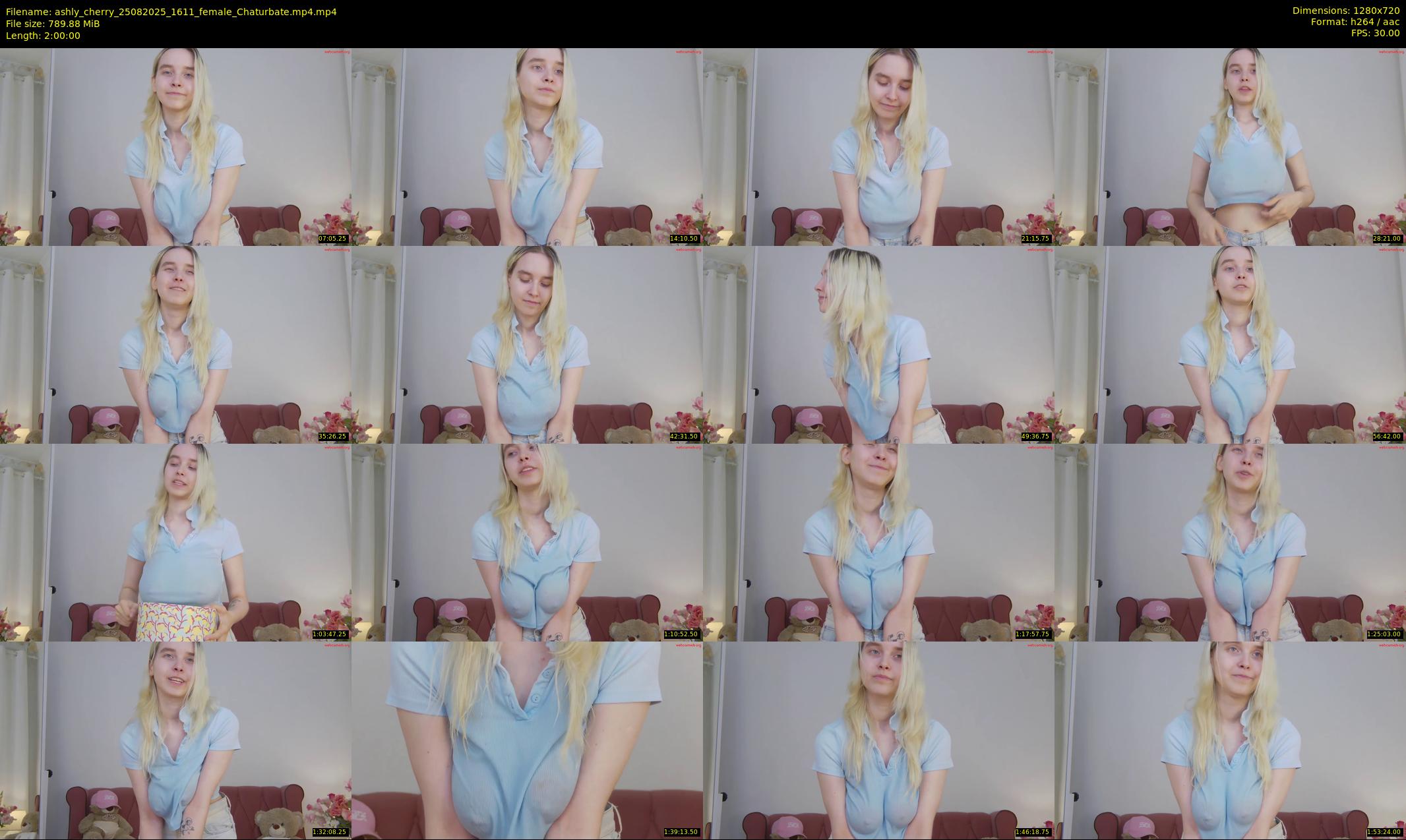 ashly_cherry — 120 minute Chaturbate female cam show recording, 720p, Aug 25, 2025
