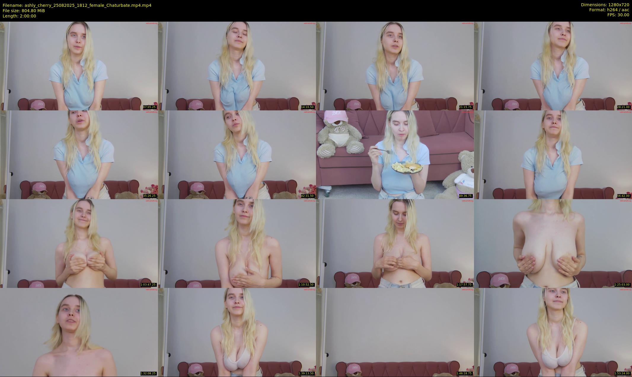 ashly_cherry — 120 minute Chaturbate female cam show recording, 720p, Aug 25, 2025