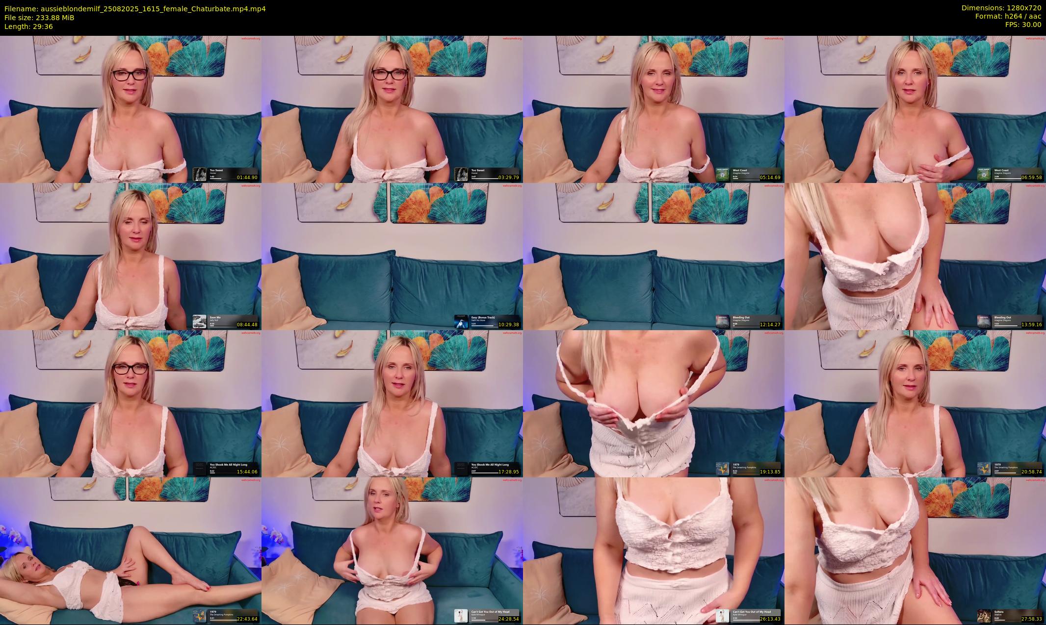 aussieblondemilf — 30 minute Chaturbate female cam show recording, 720p, Aug 25, 2025