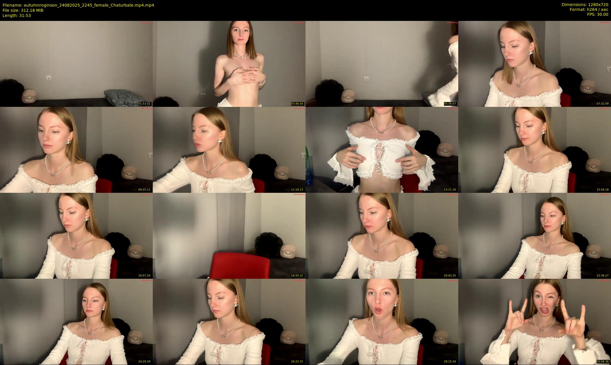 autumnroginson — 32 minute Chaturbate female cam show recording, 720p, Aug 24, 2025
