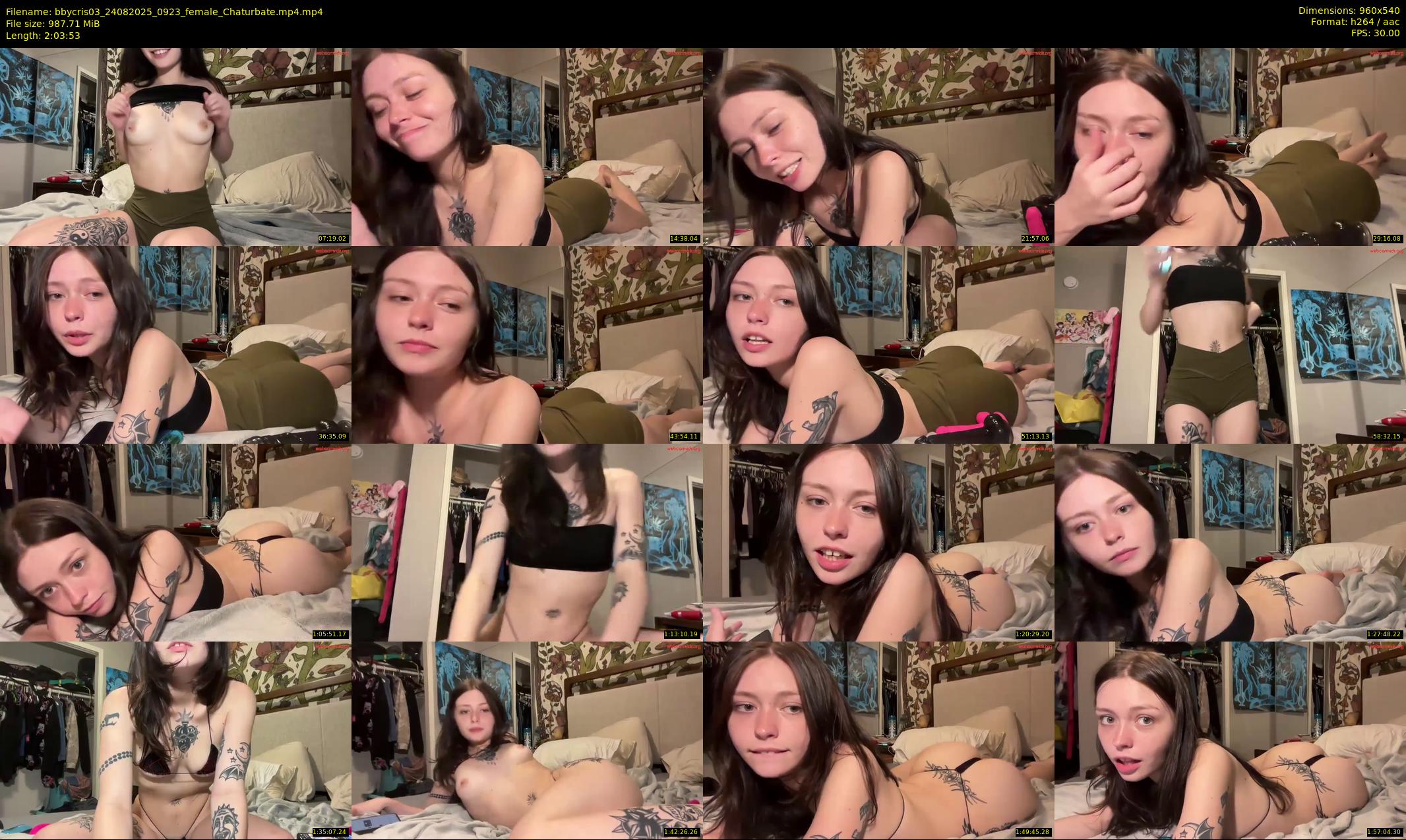 bbycris03 — 124 minute Chaturbate female cam show recording, 480p, Aug 24, 2025