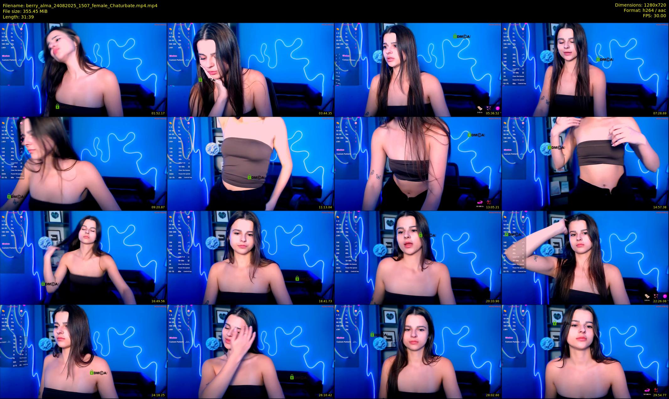 berry_alma — 32 minute Chaturbate female cam show recording, 720p, Aug 24, 2025