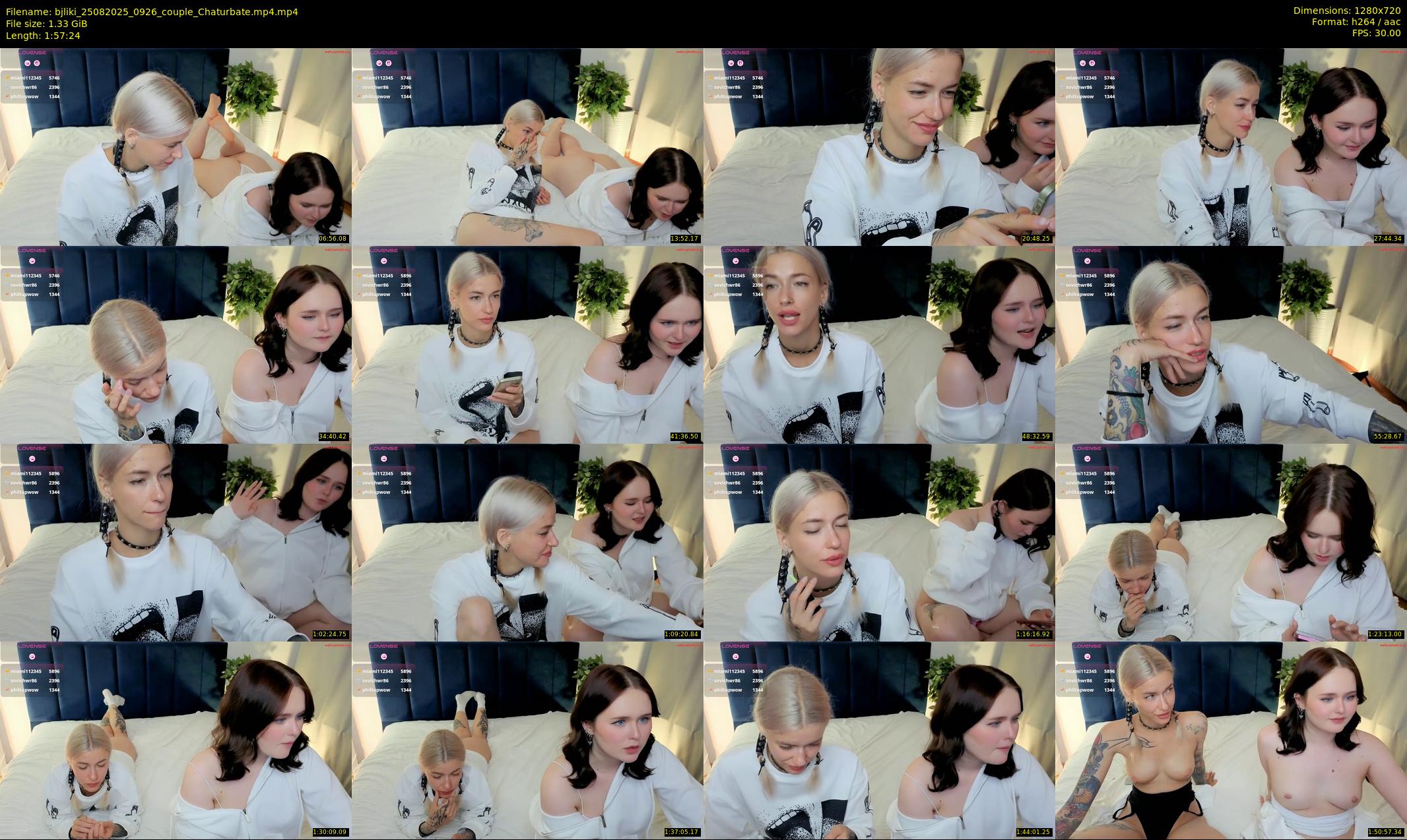 bjliki — 118 minute Chaturbate couple cam show recording, 720p, Aug 25, 2025