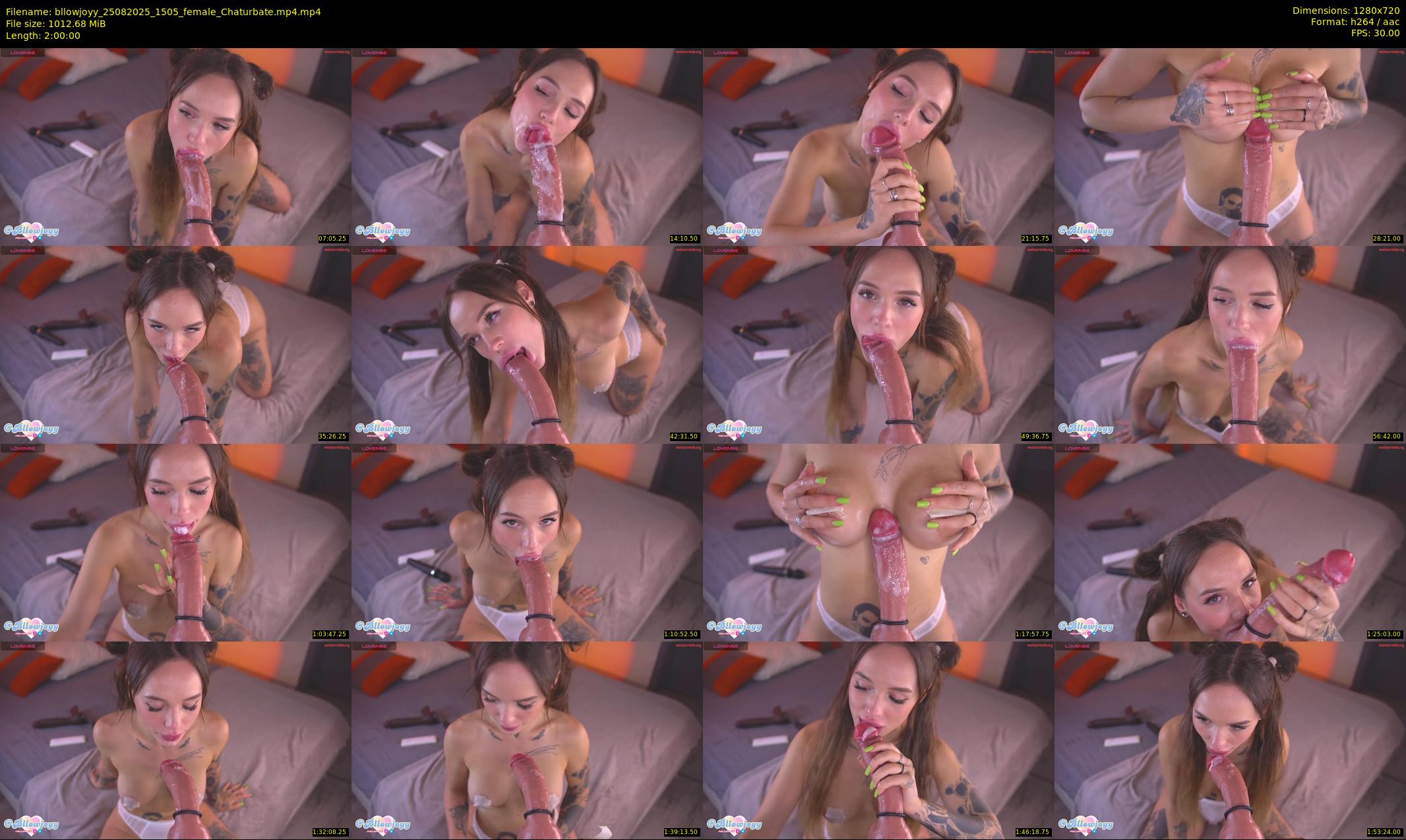 bllowjoyy — 120 minute Chaturbate female cam show recording, 720p, Aug 25, 2025