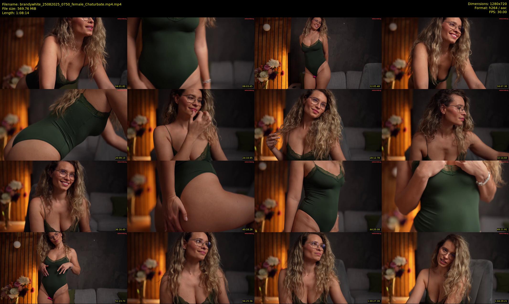 brandywhite — 69 minute Chaturbate female cam show recording, 720p, Aug 25, 2025