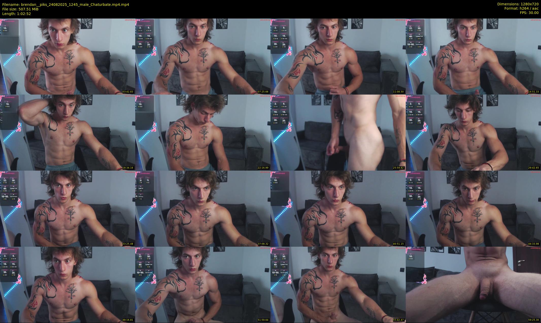 brendan__piks — 63 minute Chaturbate male cam show recording, 720p, Aug 24, 2025