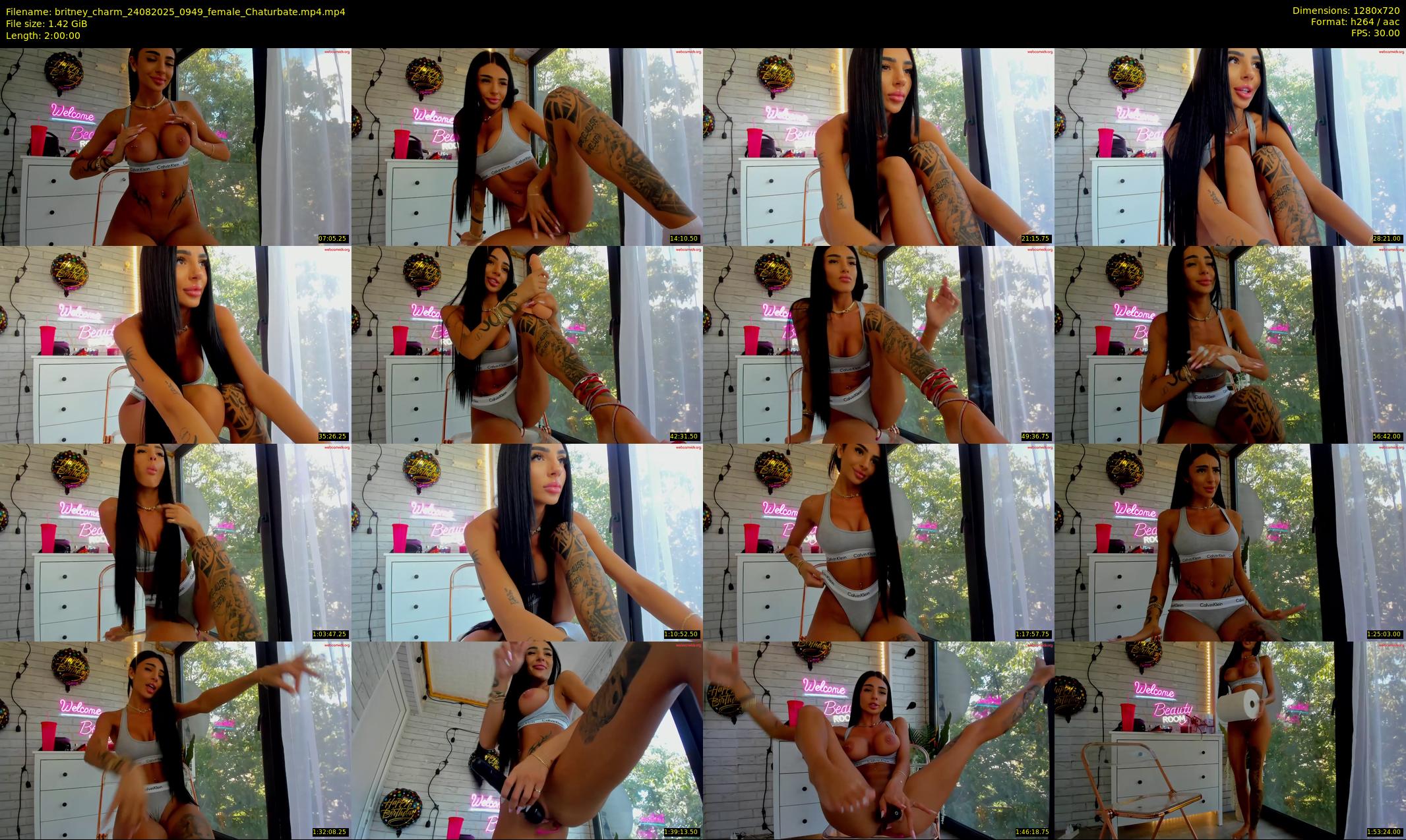 britney_charm — 120 minute Chaturbate female cam show recording, 720p, Aug 24, 2025